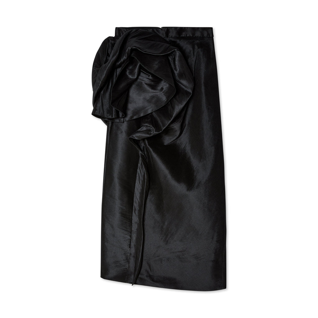 Womens Draped MIDI Skirt Maison margiela – Гарантія оригінальності – боковий вид
