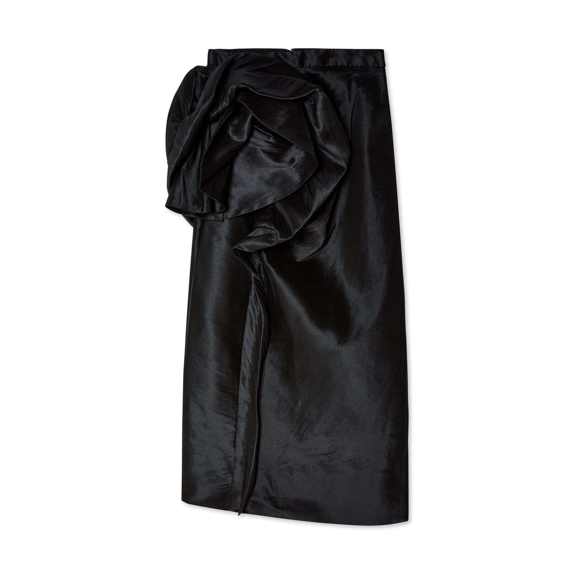 Womens Draped MIDI Skirt Maison margiela – Гарантія оригінальності – боковий вид