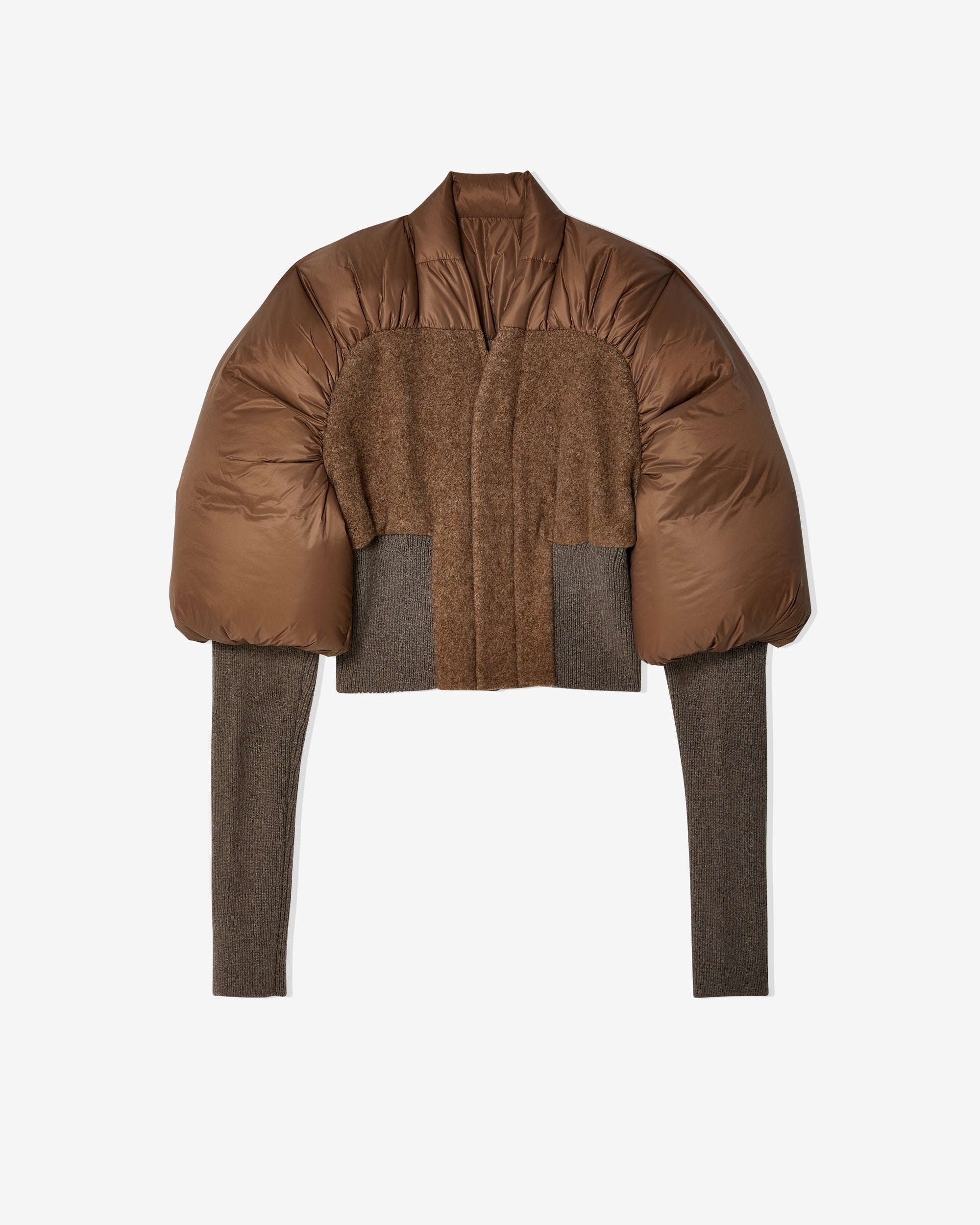 Womens Woven Down Jacket Rick owens – Гарантія оригінальності – боковий вид