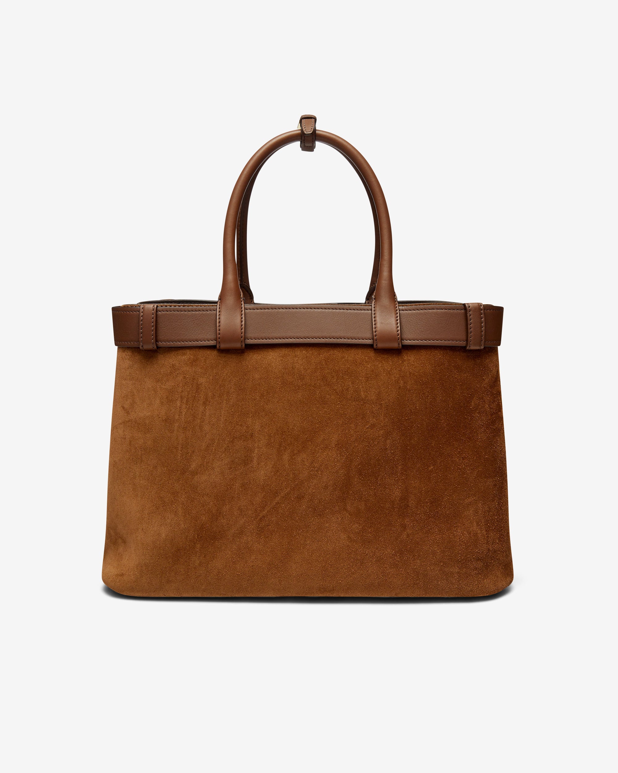 Оригінальна Womens Buckle Large Leather Handbag With Belt Prada – детальний вид