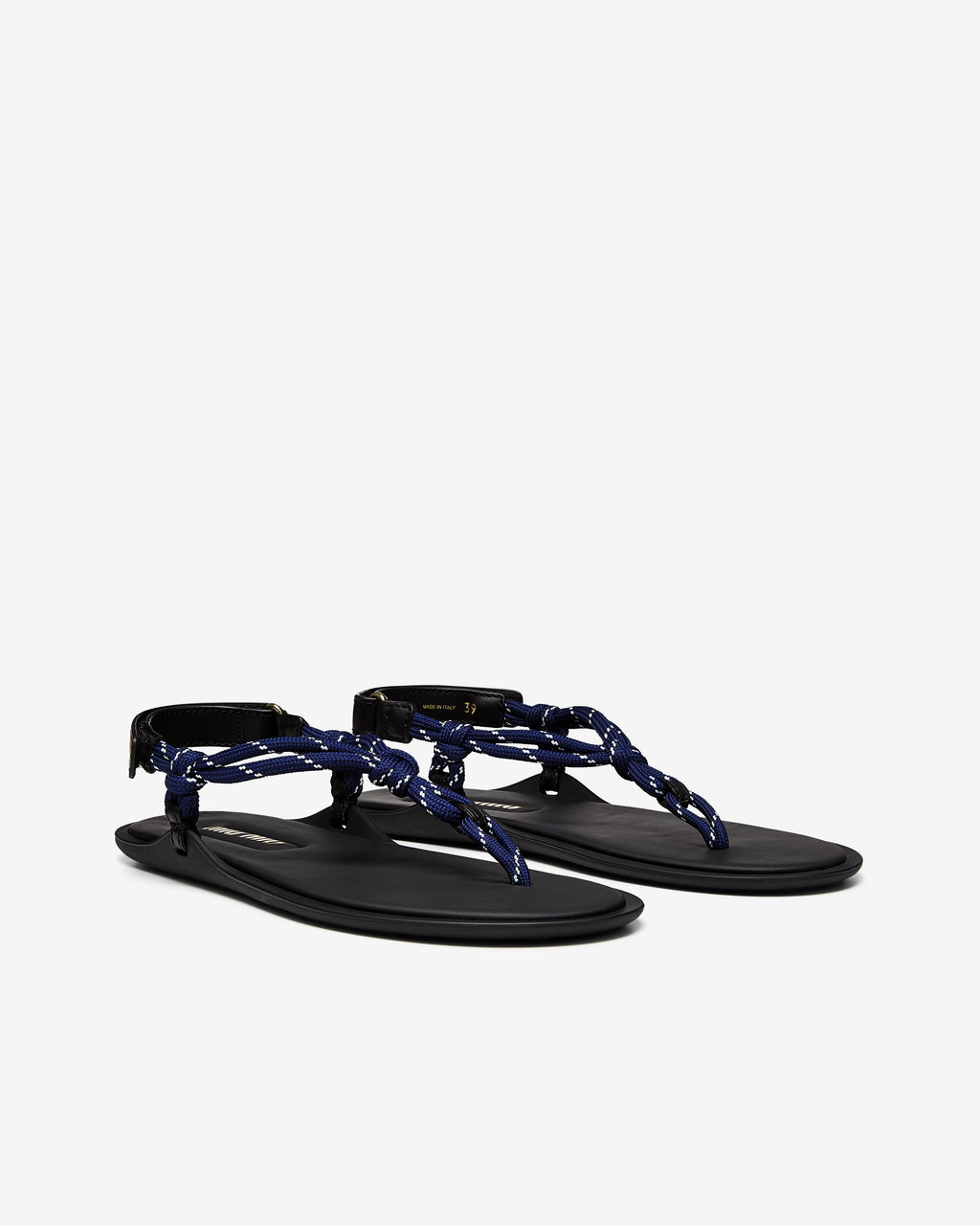 Riviere Cord And Leather Sandals Miu miu – Гарантія оригінальності – збільшений вид