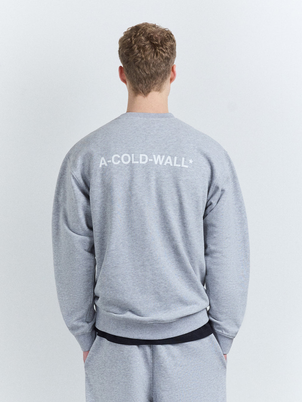 Burcham Logo Crew Grey Marl A cold wall оригінал – Купити в Україні – збільшений вид