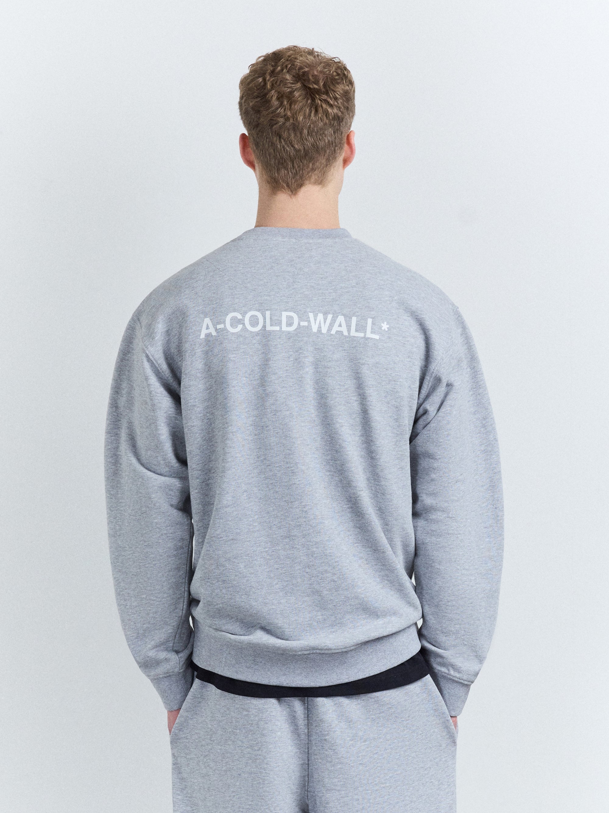 Burcham Logo Crew Grey Marl A cold wall оригінал – Купити в Україні – збільшений вид