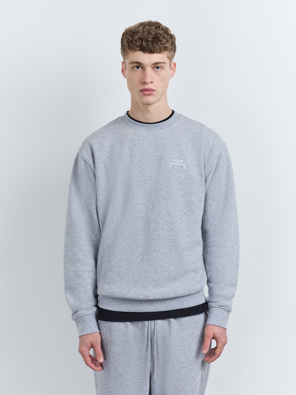 Burcham Logo Crew Grey Marl A cold wall оригінал – Купити в Україні – детальний вид