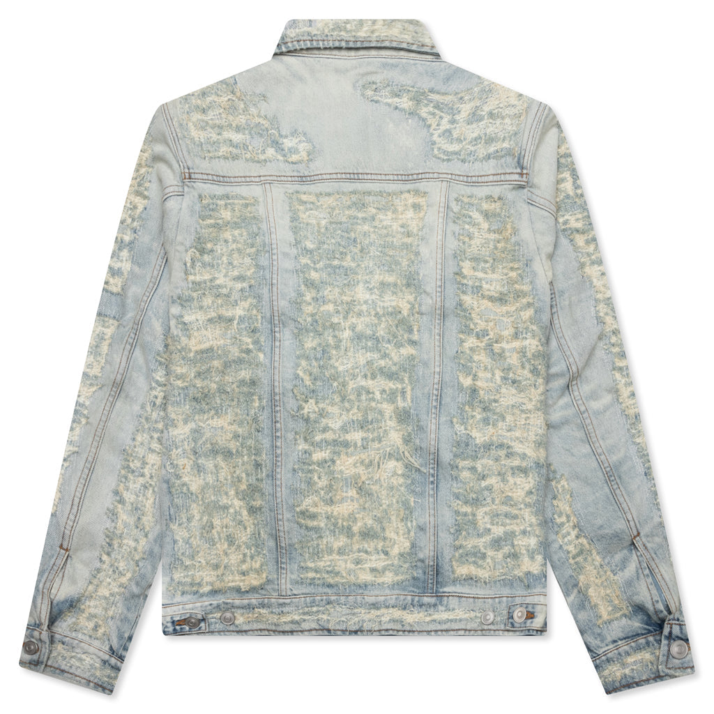 Оригінальна Destroyed Denim Jacket 1017 alyx 9sm – вид ззаду