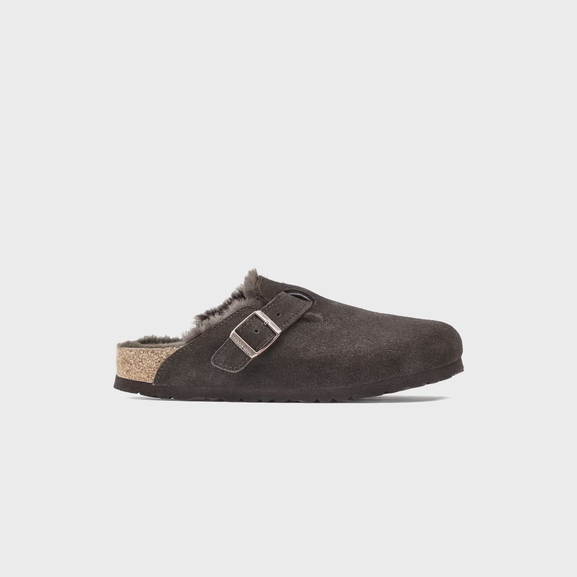 Boston Shearling Suede Mocha Birkenstock – Гарантія оригінальності – боковий вид - BIRKENSTOCK