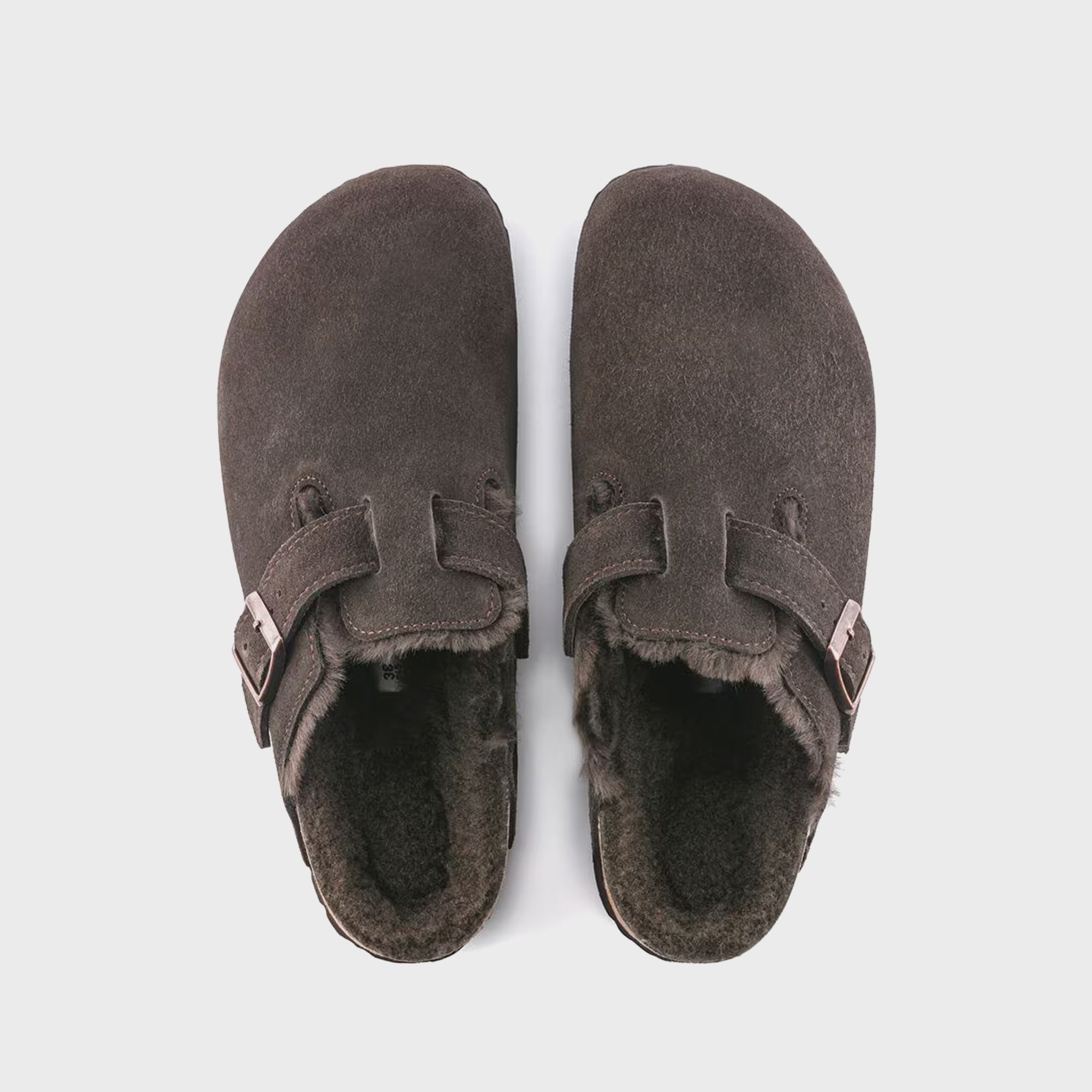 Boston Shearling Suede Mocha Birkenstock – Гарантія оригінальності – детальний вид