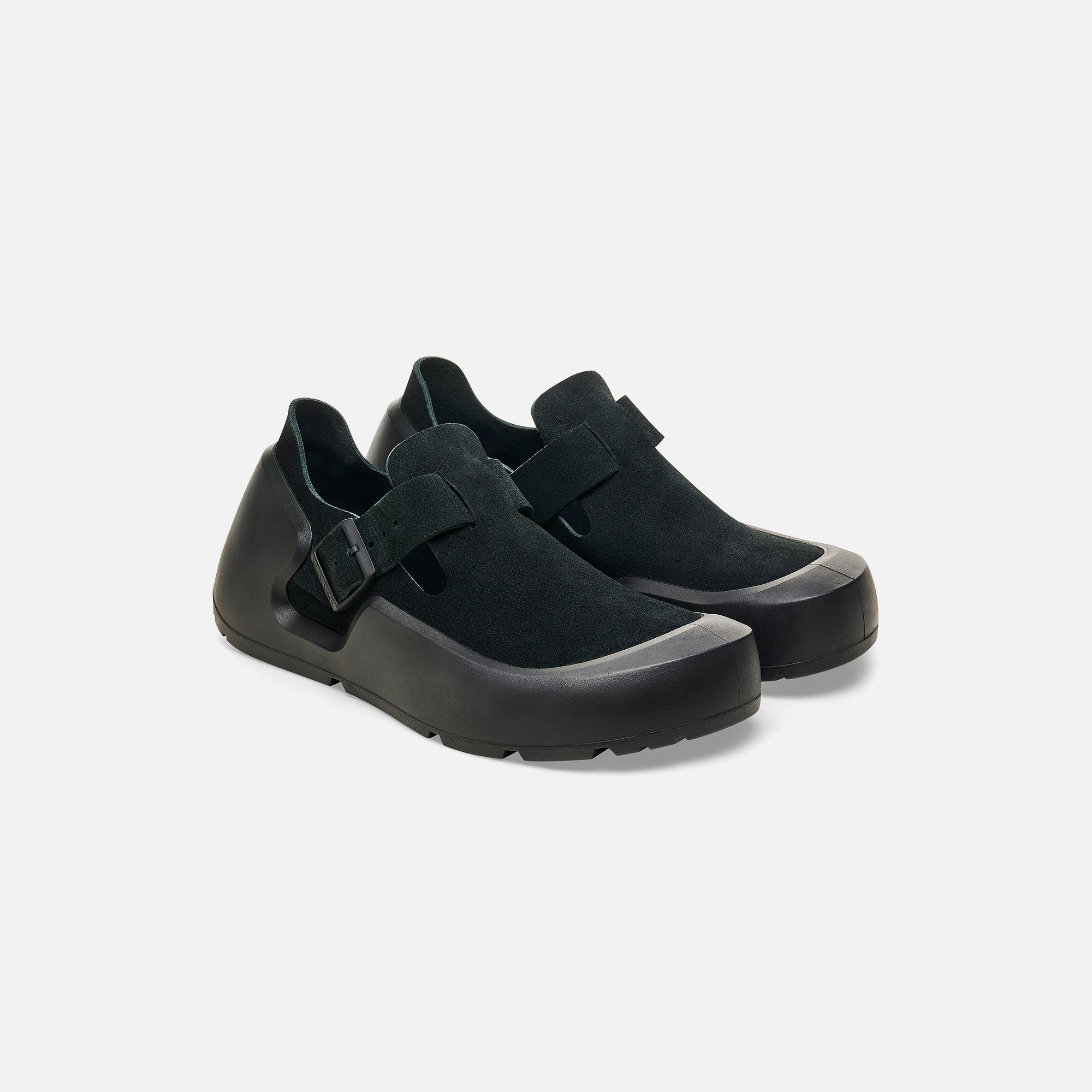 Reykjavik Nubuck Lenb Black Birkenstock оригінал – Купити в Україні – вид ззаду - BIRKENSTOCK