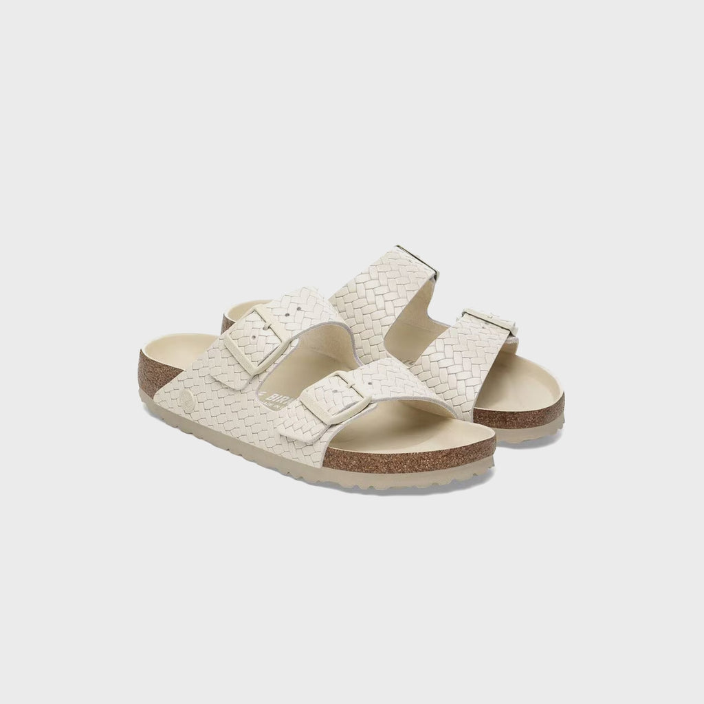 Arizona Hex Emboss Ecru Birkenstock – Гарантія оригінальності – вид ззаду