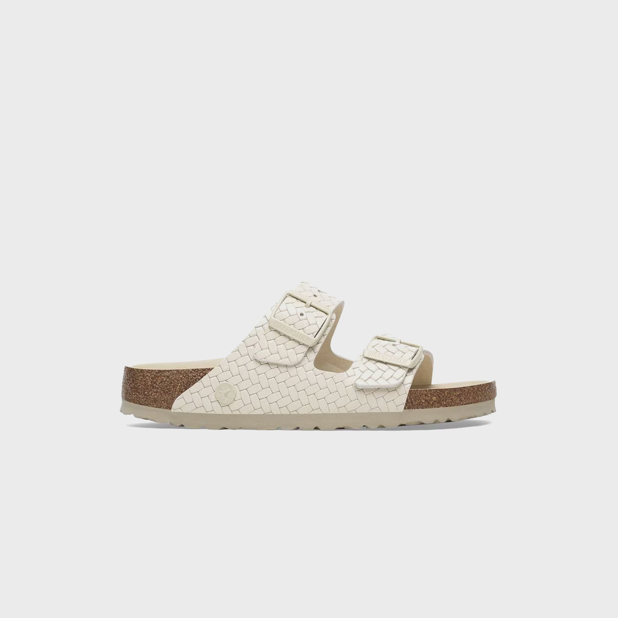 Arizona Hex Emboss Ecru Birkenstock – Гарантія оригінальності – боковий вид - BIRKENSTOCK