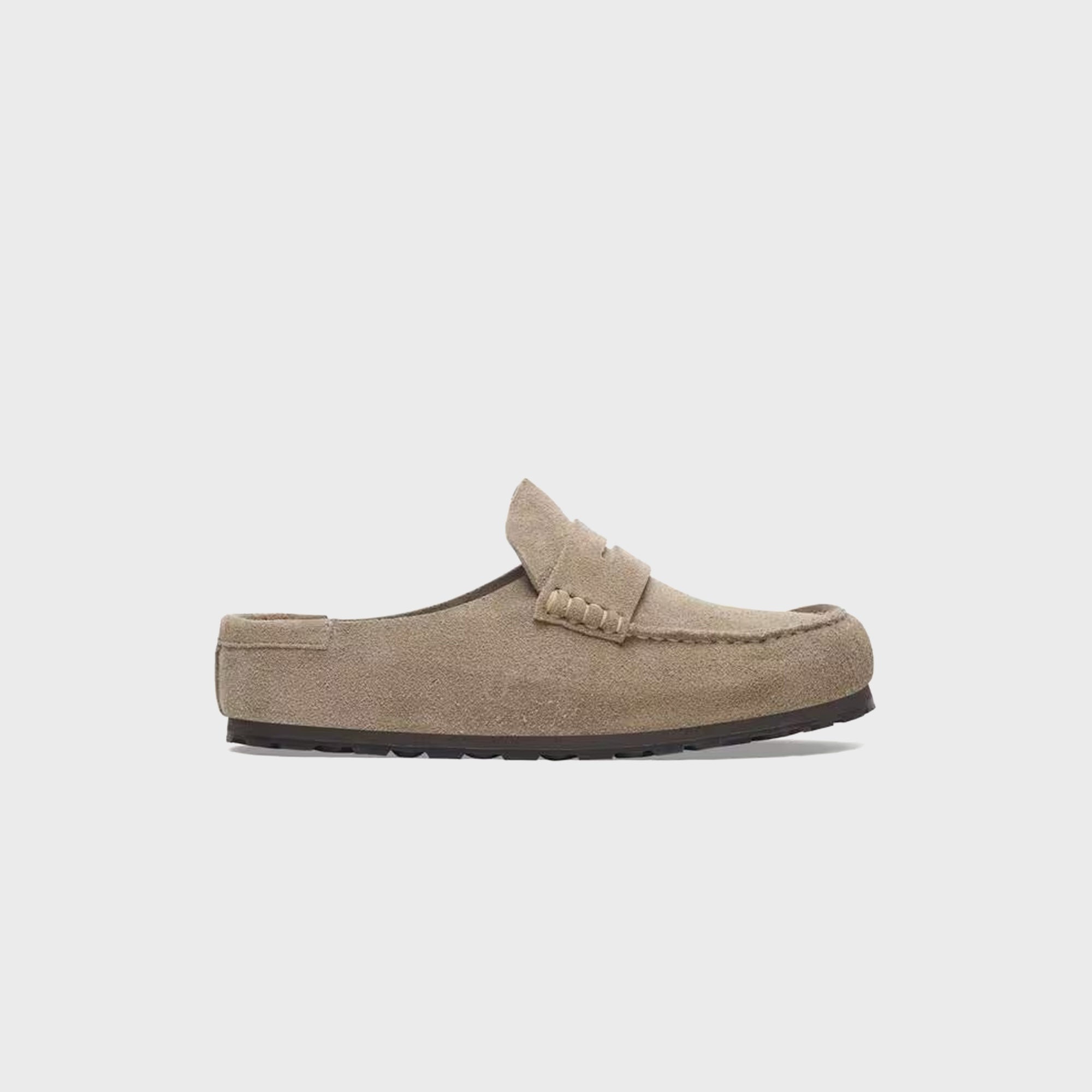 Оригінальна Naples Wrapped Taupe Birkenstock – боковий вид - BIRKENSTOCK