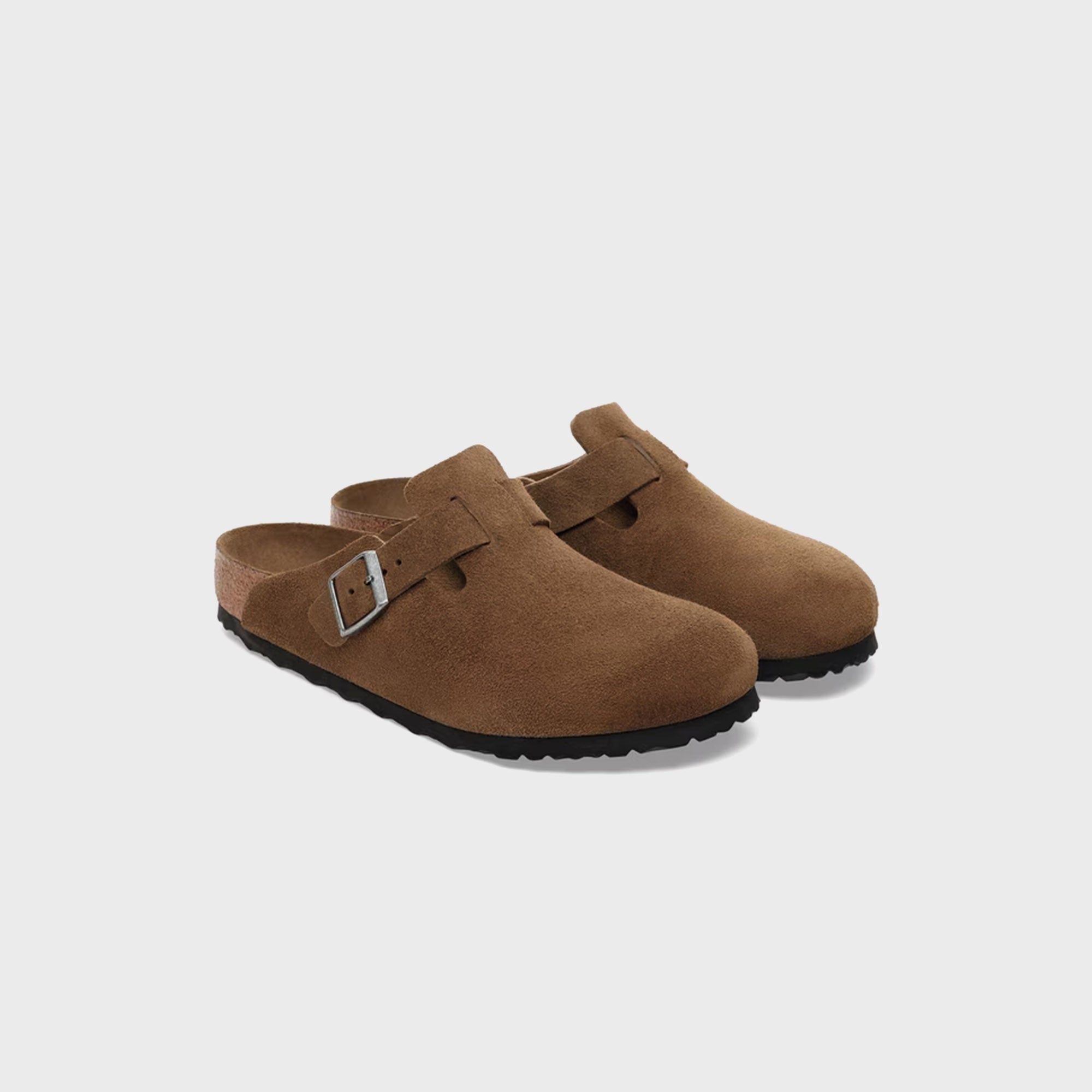 Boston Soft Footbed Dark Tea Tonal Birkenstock – Гарантія оригінальності – вид ззаду - BIRKENSTOCK