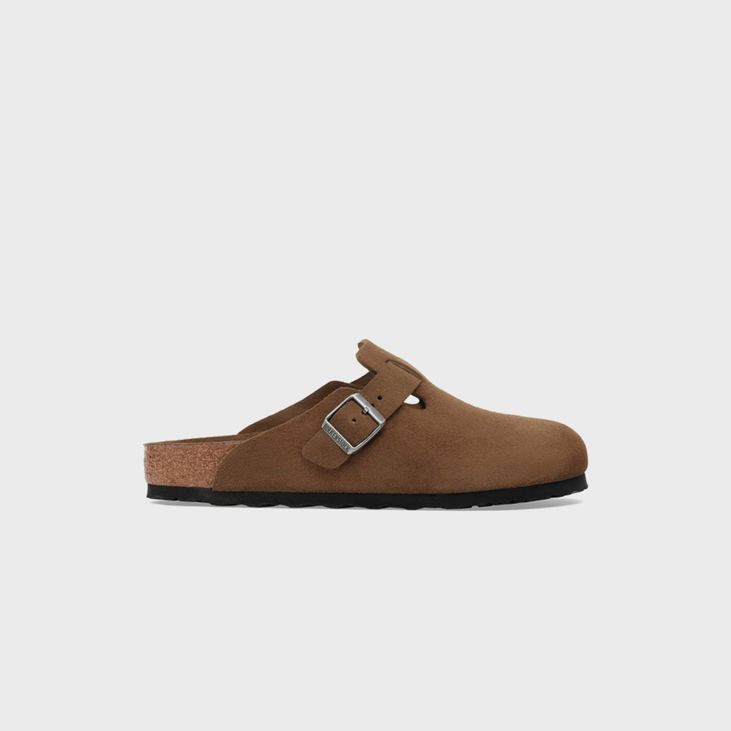 Boston Soft Footbed Dark Tea Tonal Birkenstock – Гарантія оригінальності – боковий вид