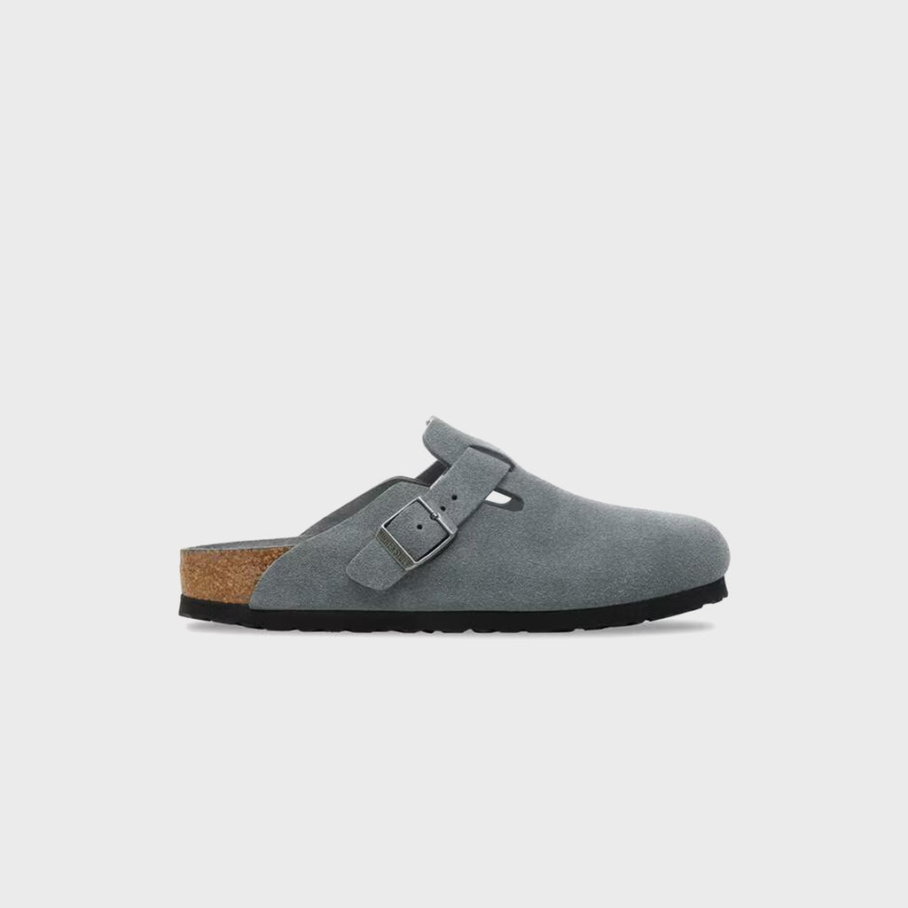 Оригінальна Boston Soft Footbed Basalt Gray Birkenstock – боковий вид