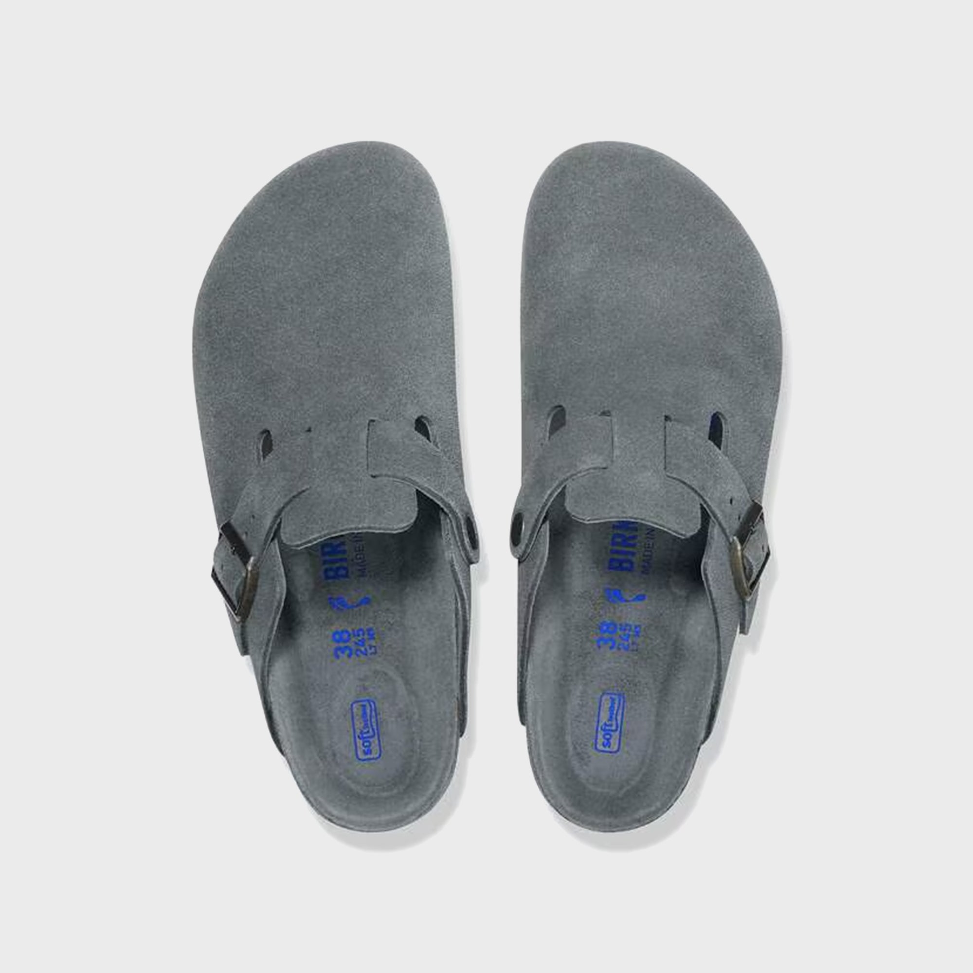 Оригінальна Boston Soft Footbed Basalt Gray Birkenstock – збільшений вид - BIRKENSTOCK
