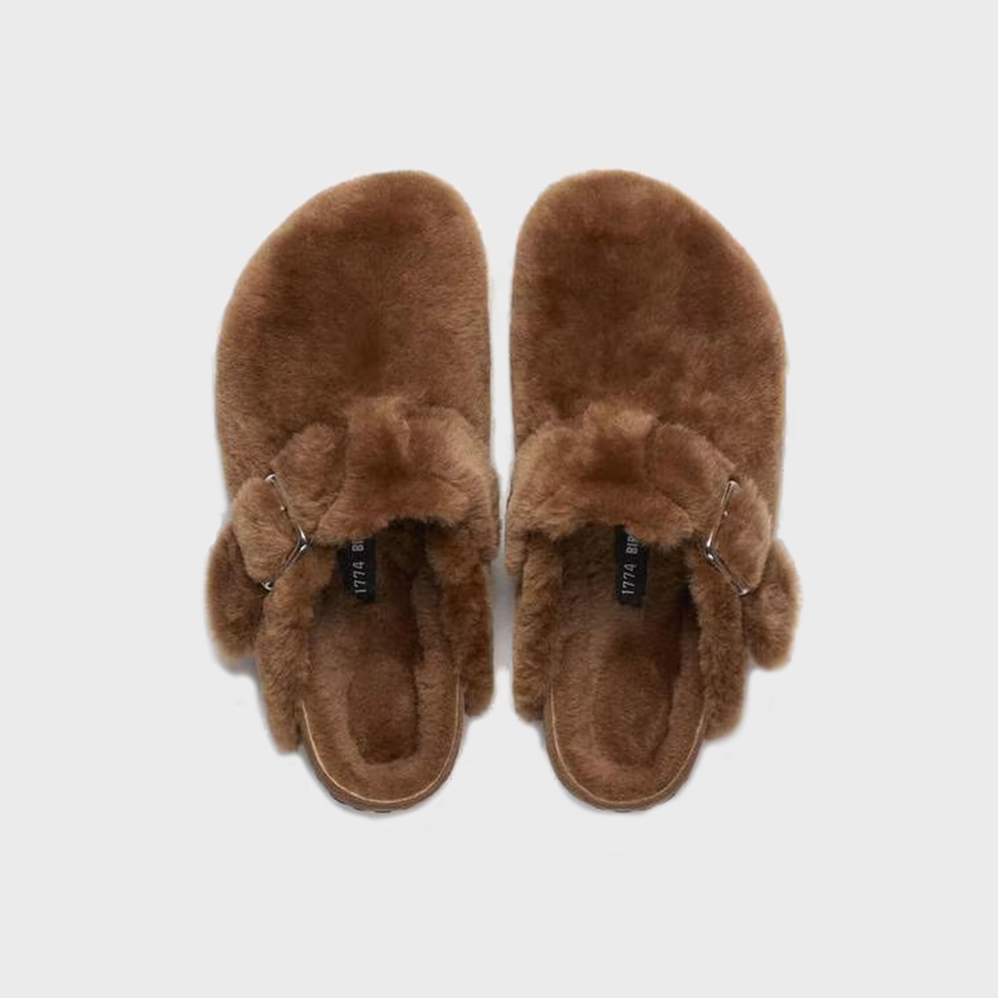 Оригінальна Wmns 1774 Boston Shearling Caramel Birkenstock – вид ззаду - BIRKENSTOCK