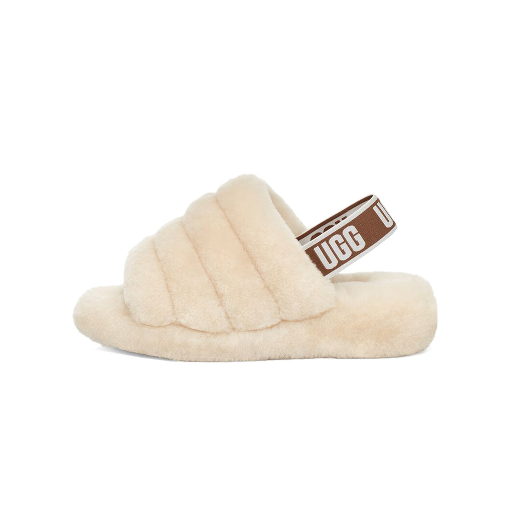 Womens Yeah Fluff Slide Natural Ugg – Гарантія оригінальності – боковий вид