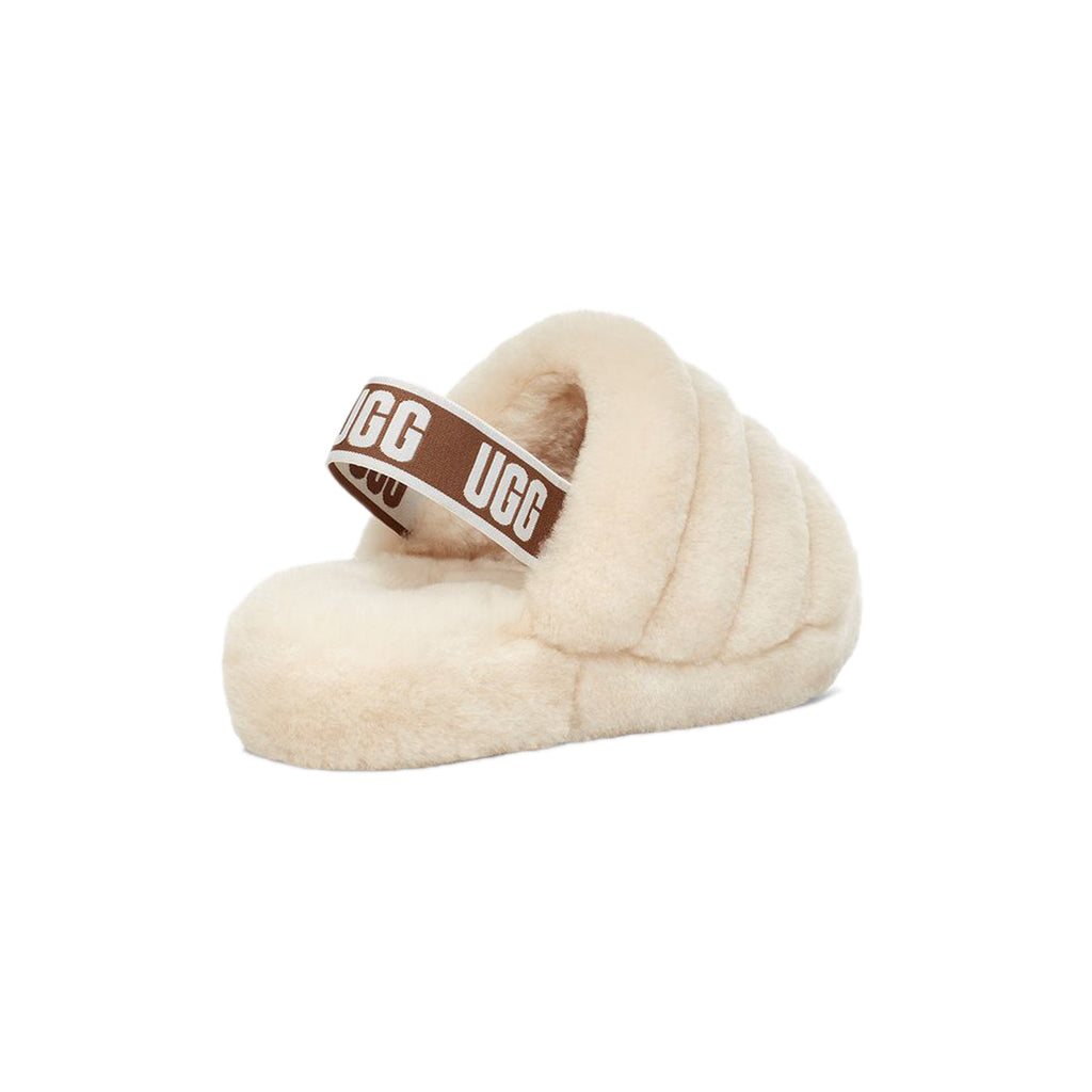Womens Yeah Fluff Slide Natural Ugg – Гарантія оригінальності – вид ззаду