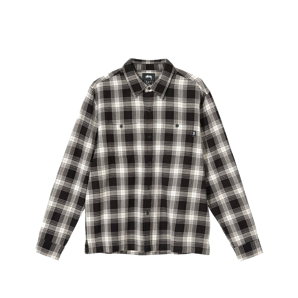 Mens Beach Plaid Shirt Stussy оригінал – Купити в Україні – боковий вид