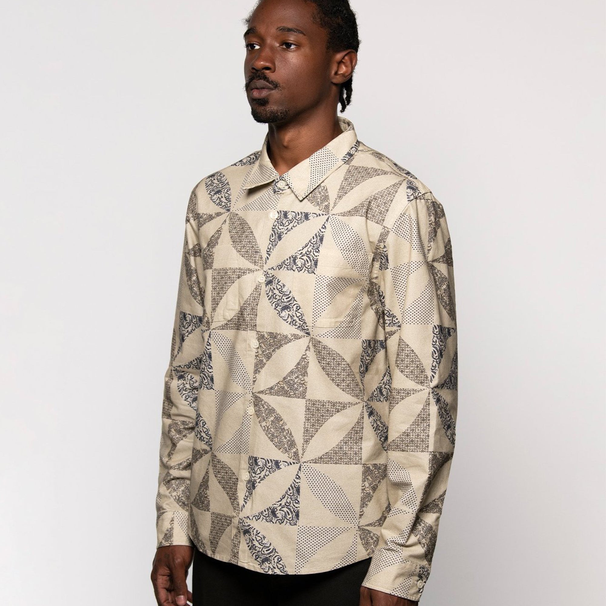 Оригінальна Quilt Pattern Shirt Stussy – детальний вид