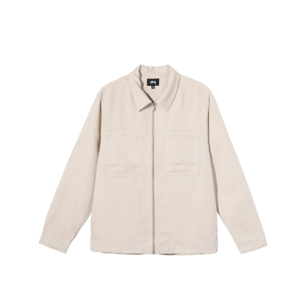Mens Micro Suede Work Shirt Stussy оригінал – Купити в Україні – боковий вид