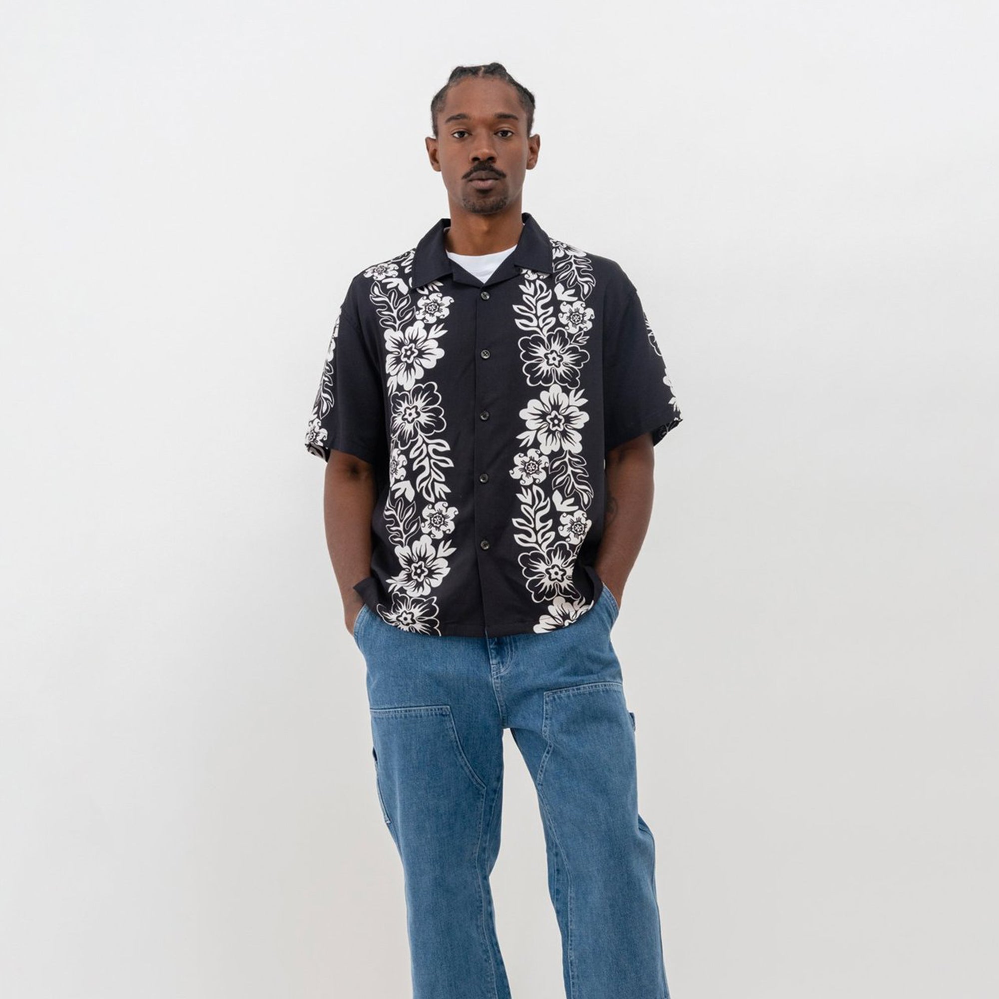 Mens Hawaiian Pattern Shirt Stussy – Гарантія оригінальності – детальний вид
