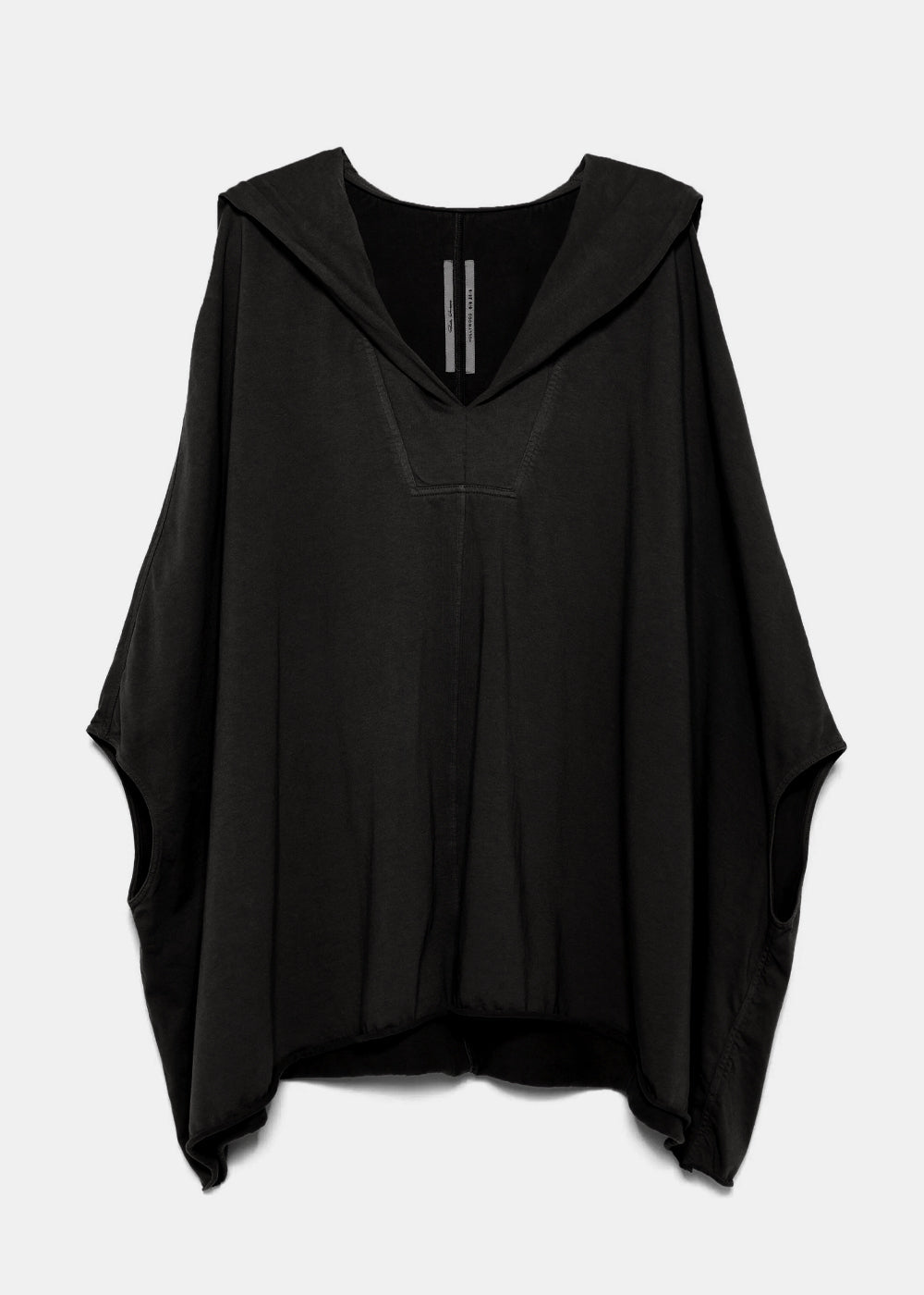 Оригінальна Black Hooded Kaftan Rick owens – боковий вид