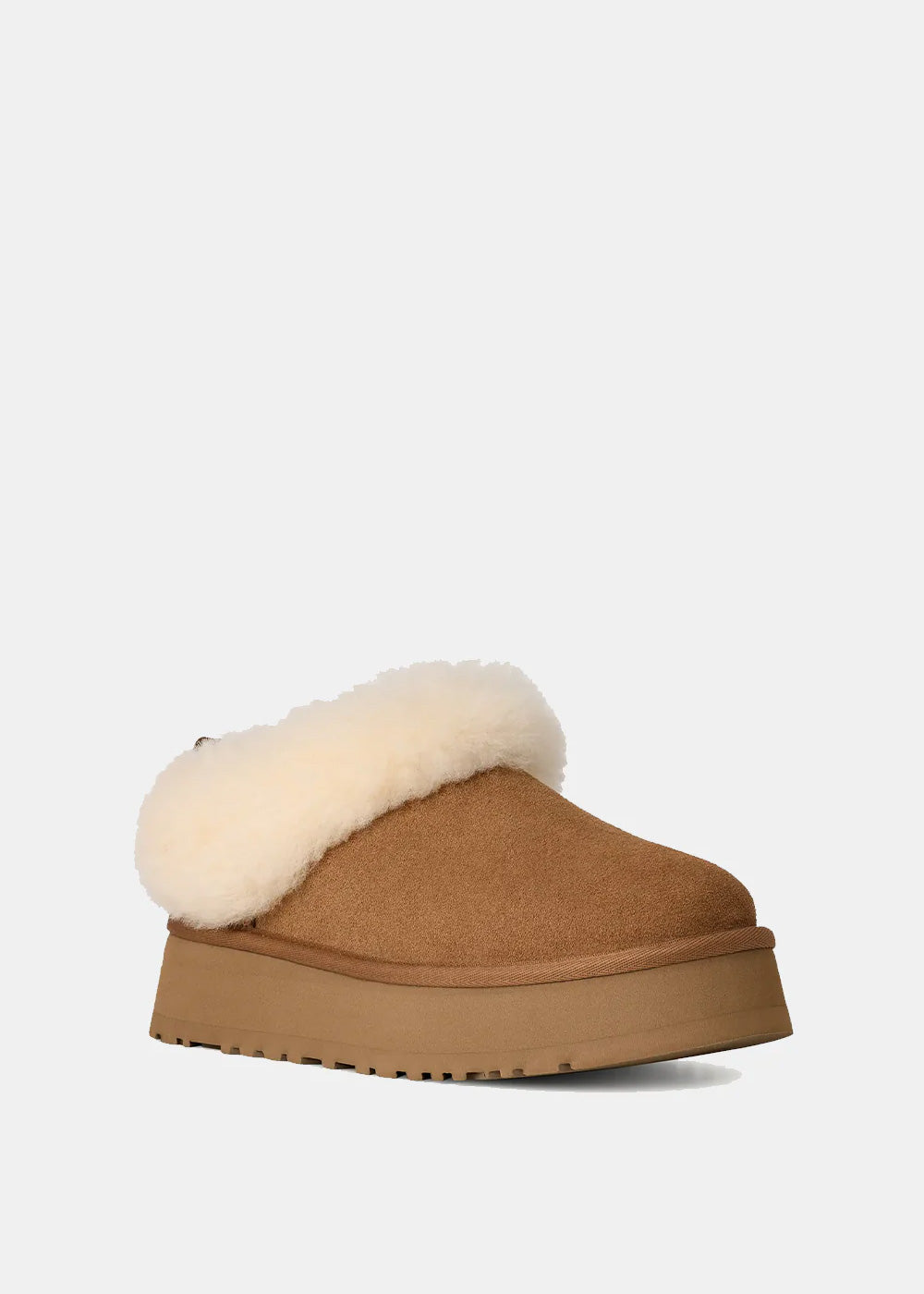 Brown Platform Suede Flat Mules Ugg оригінал – Купити в Україні – вид ззаду