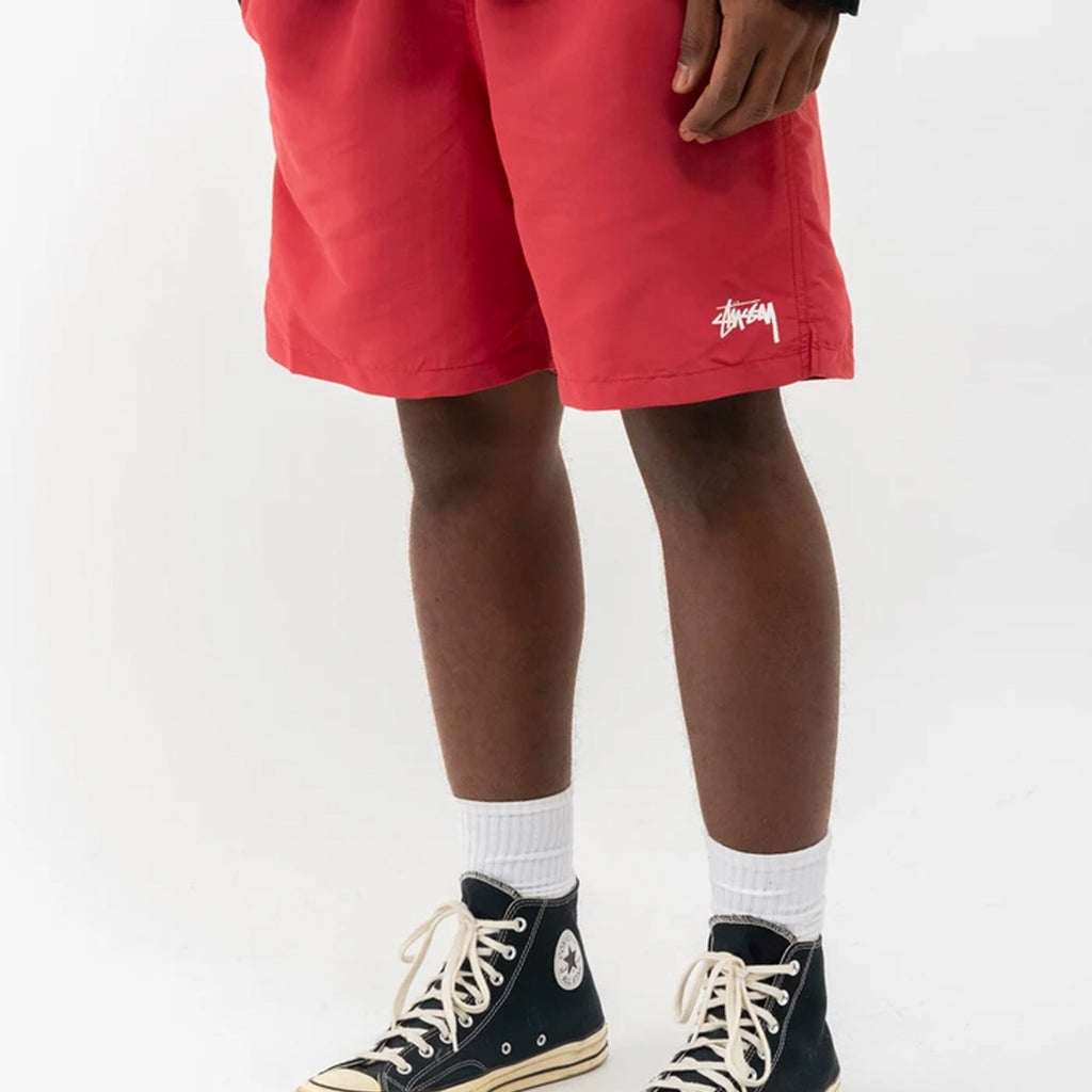 Mens Stock Water Shorts Red Stussy – Гарантія оригінальності – збільшений вид