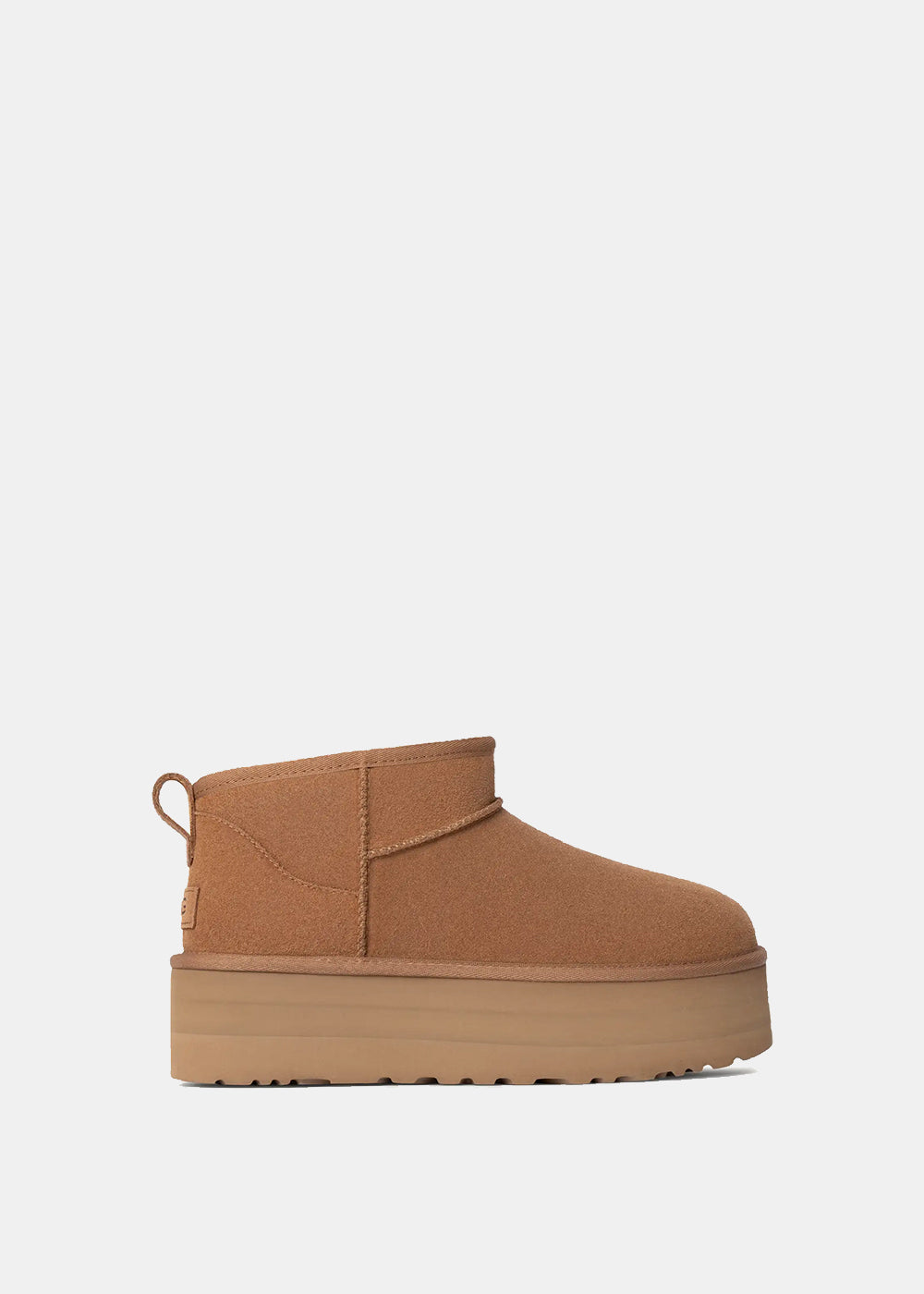 Chestnut Womens Classic Ultra Mini Platform Ugg – Гарантія оригінальності – боковий вид