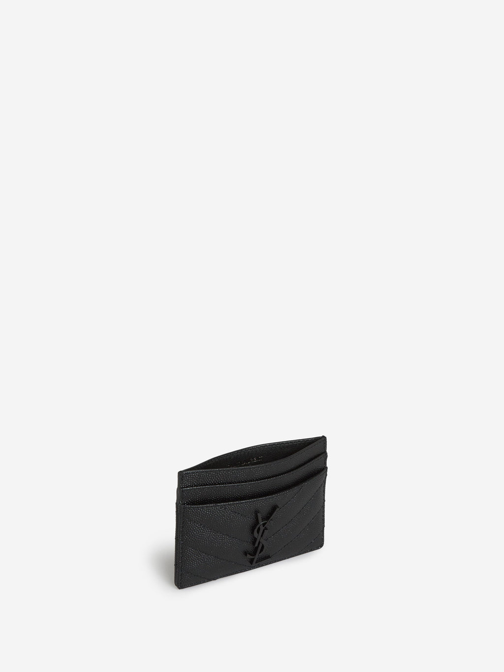 Оригінальна Grain De Poudre Leather Card Holder Saint laurent – вид ззаду