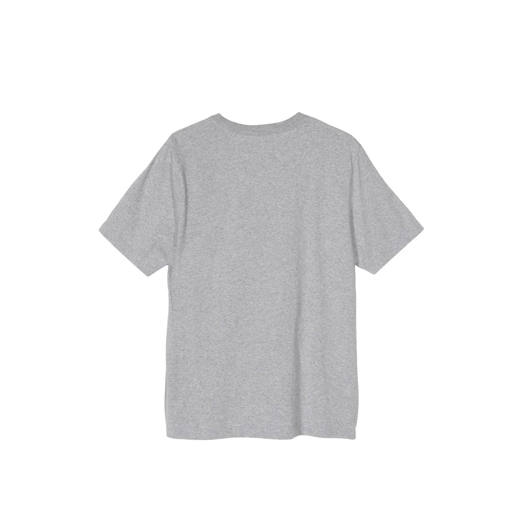 Оригінальна Mens Stock Logo Grey Heather Ss Crew Stussy – вид ззаду