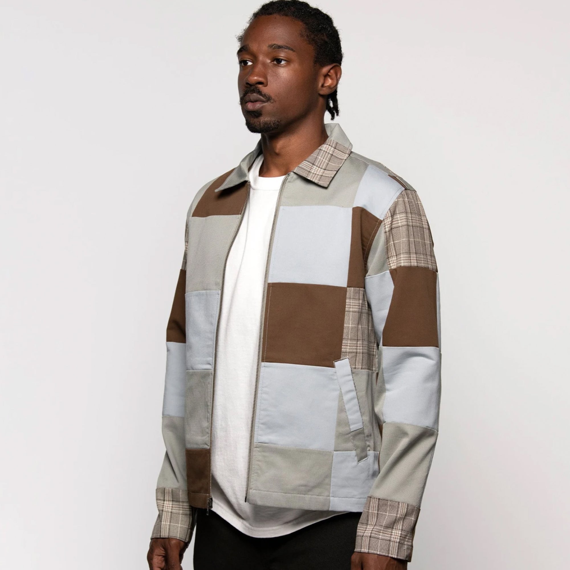 Patchwork Zip Jacket Stussy оригінал – Купити в Україні – детальний вид