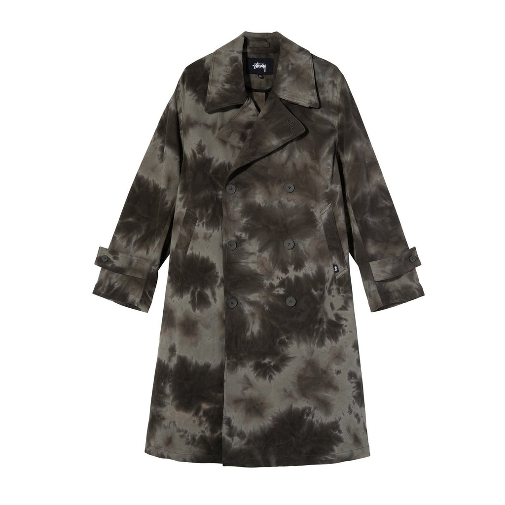 Dyed Trench Coat Stussy оригінал – Купити в Україні – боковий вид