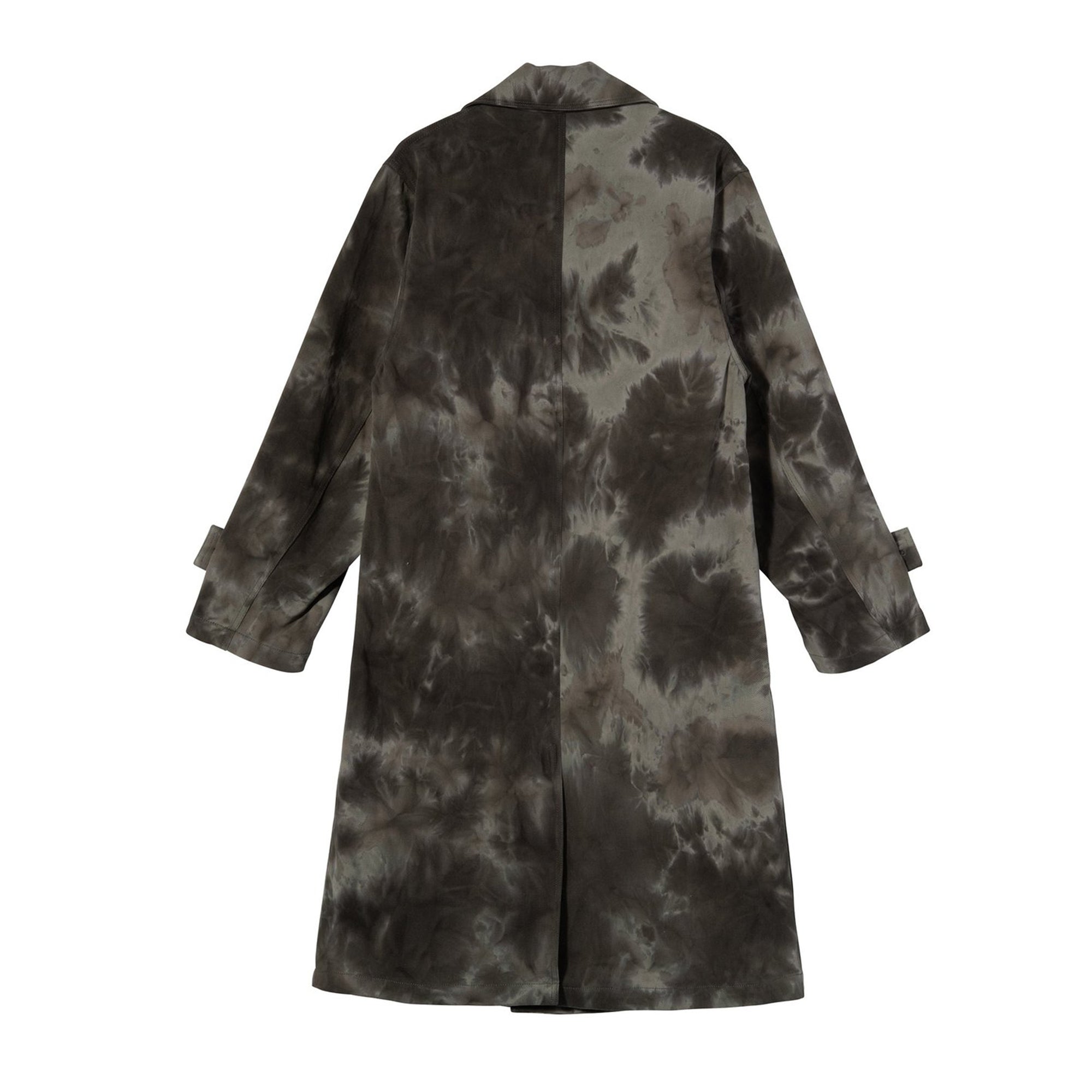 Dyed Trench Coat Stussy оригінал – Купити в Україні – вид ззаду