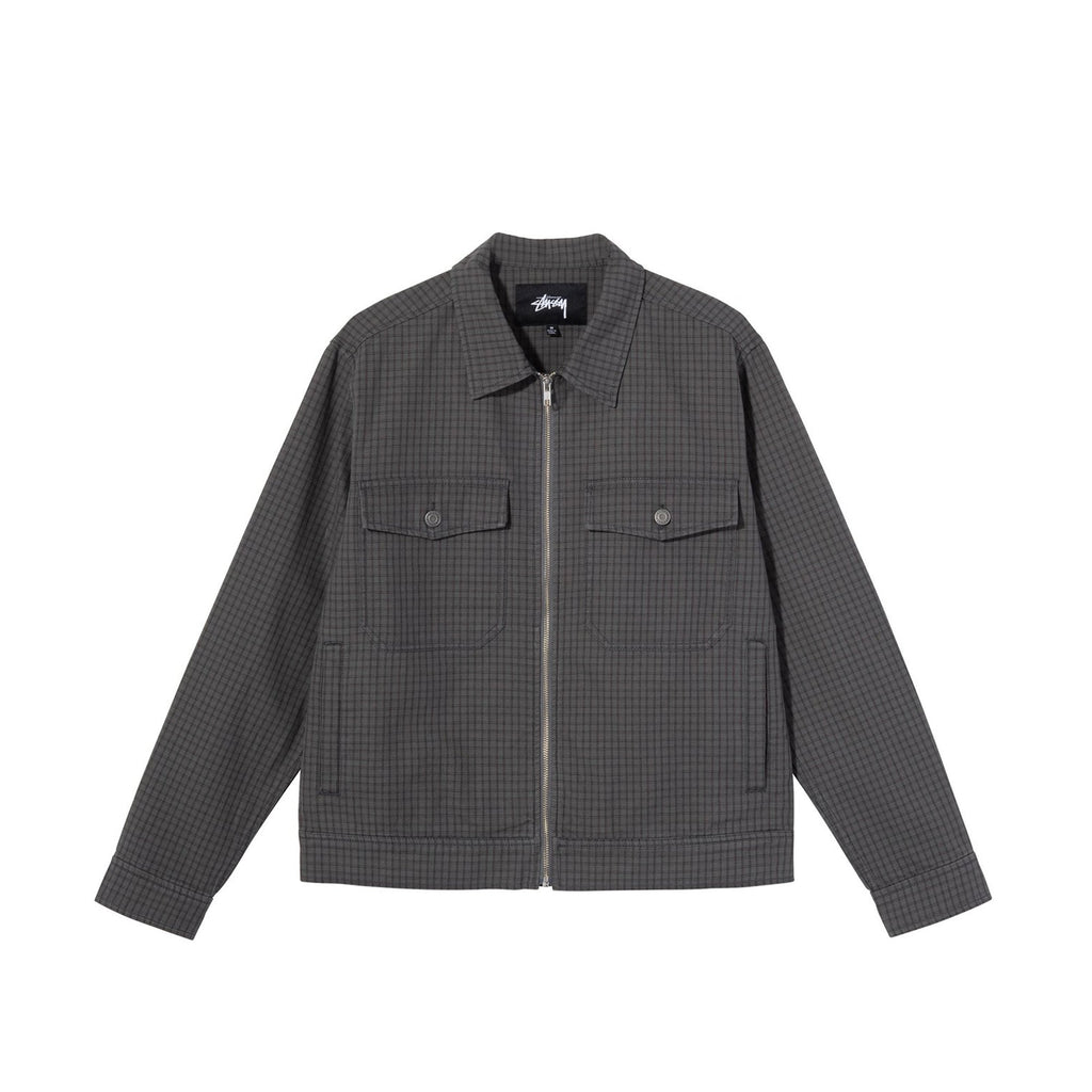 Mens Check Garage Jacket Stussy оригінал – Купити в Україні – боковий вид
