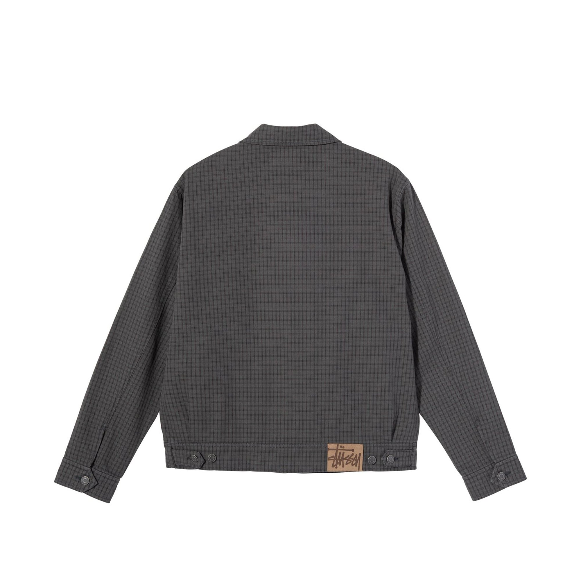 Mens Check Garage Jacket Stussy оригінал – Купити в Україні – вид ззаду