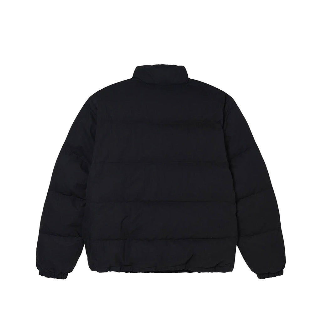 Mens Solid Puffer Jacket Black Stussy оригінал – Купити в Україні – вид ззаду
