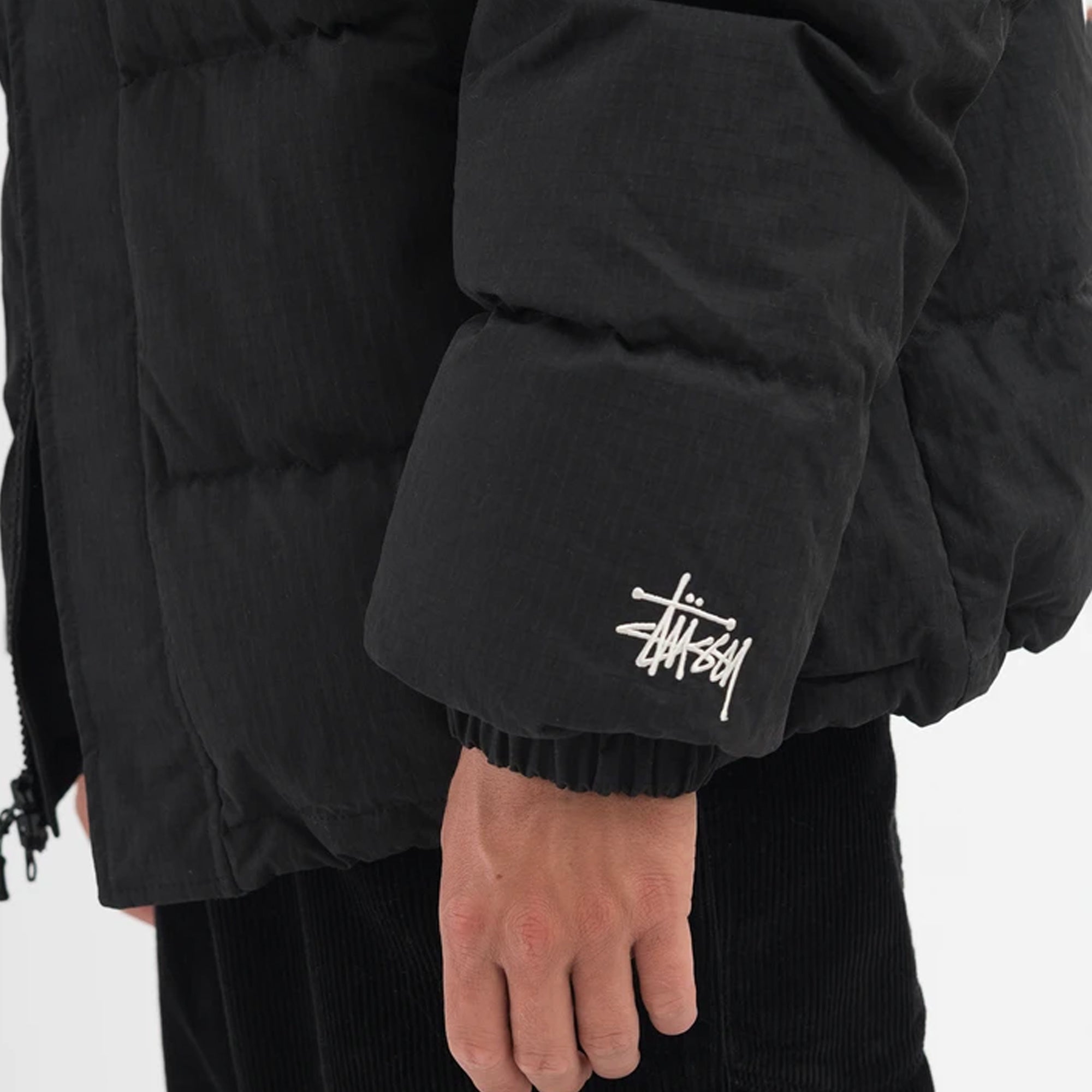 Mens Solid Puffer Jacket Black Stussy оригінал – Купити в Україні – детальний вид
