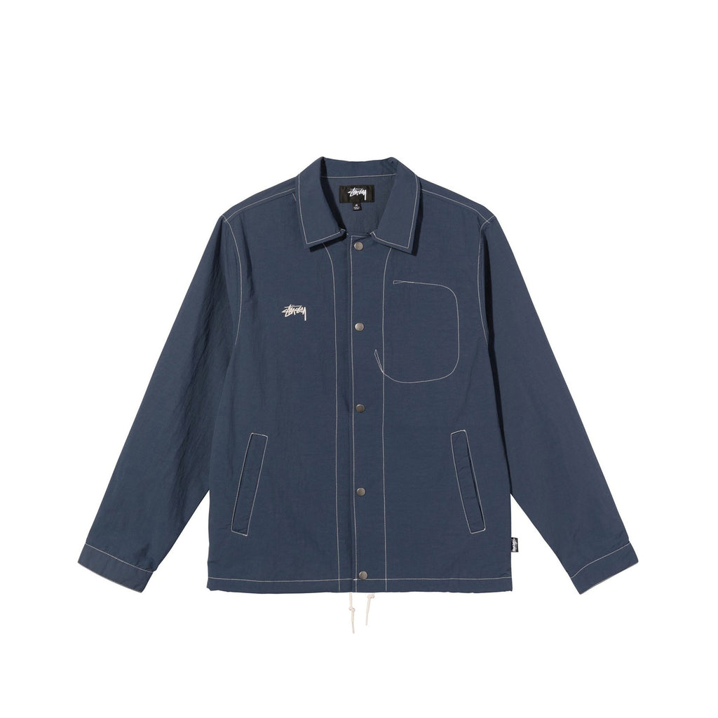 Mens Folsom Coach Jacket Stussy – Гарантія оригінальності – боковий вид