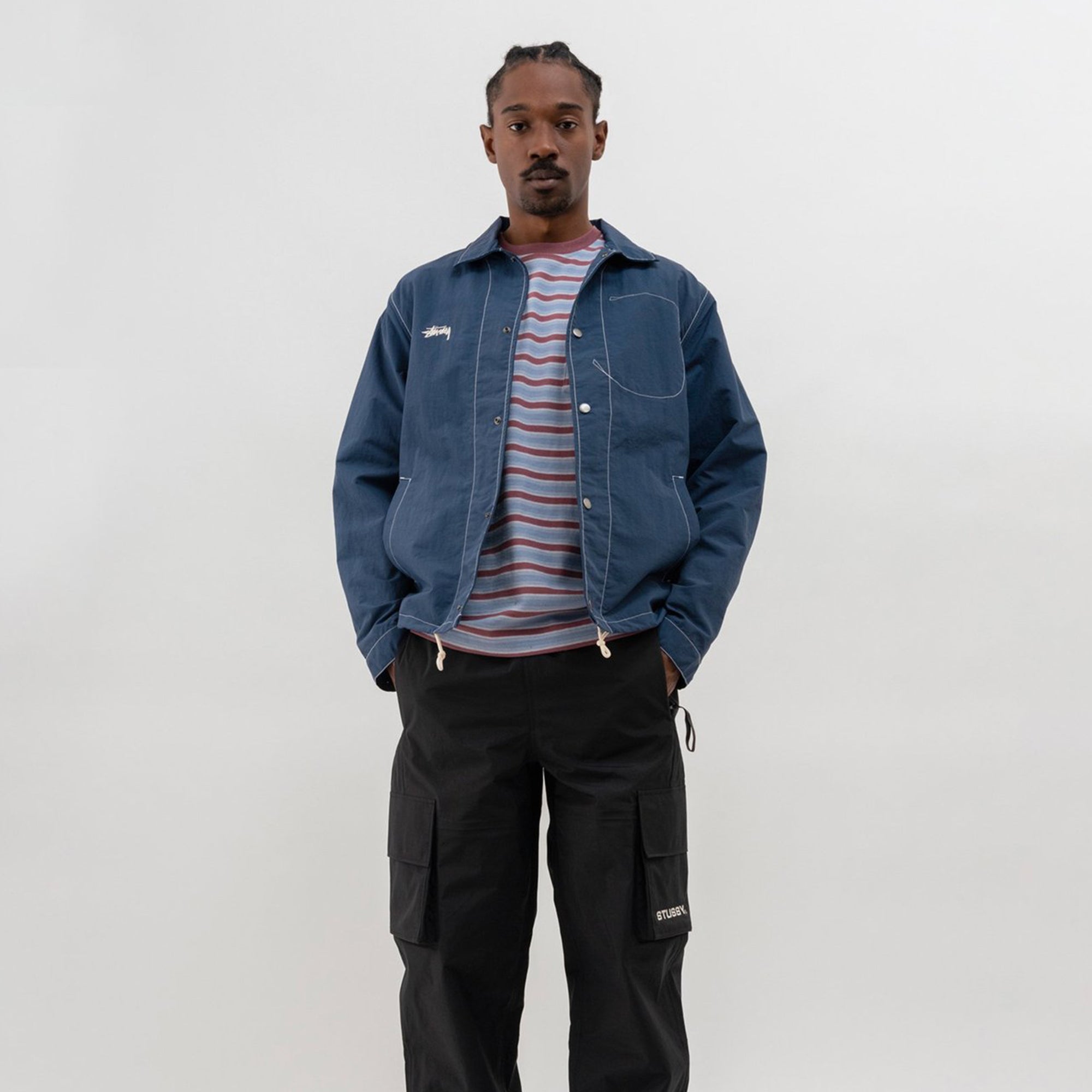 Mens Folsom Coach Jacket Stussy – Гарантія оригінальності – детальний вид