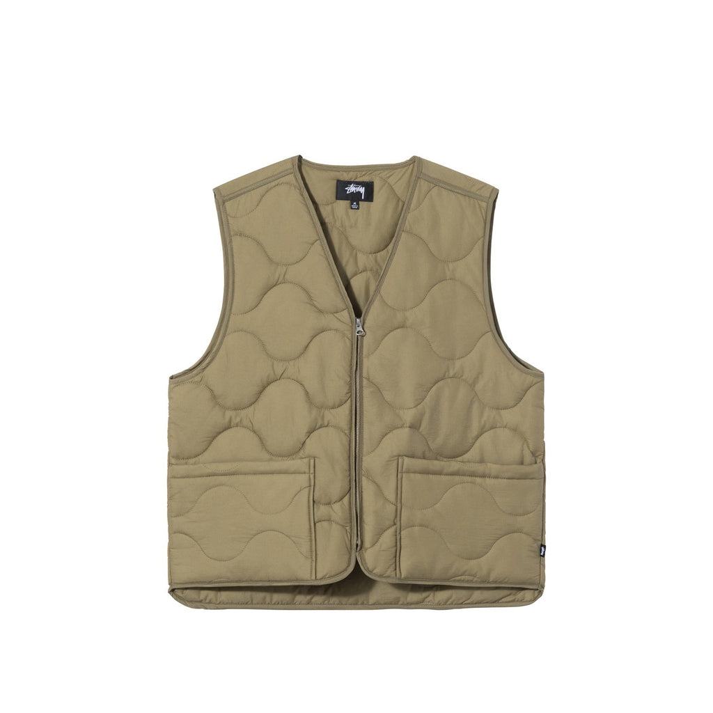 Mens Quilted Liner Vest Stussy – Гарантія оригінальності – боковий вид