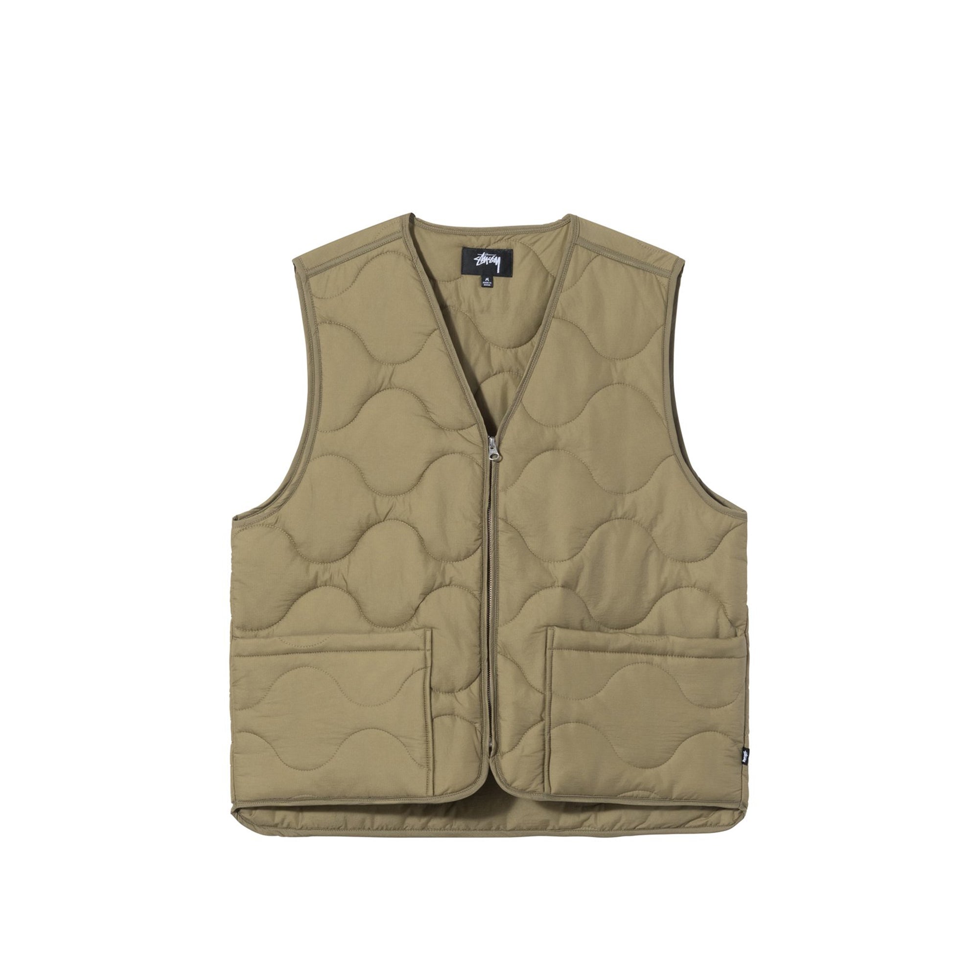 Mens Quilted Liner Vest Stussy – Гарантія оригінальності – боковий вид