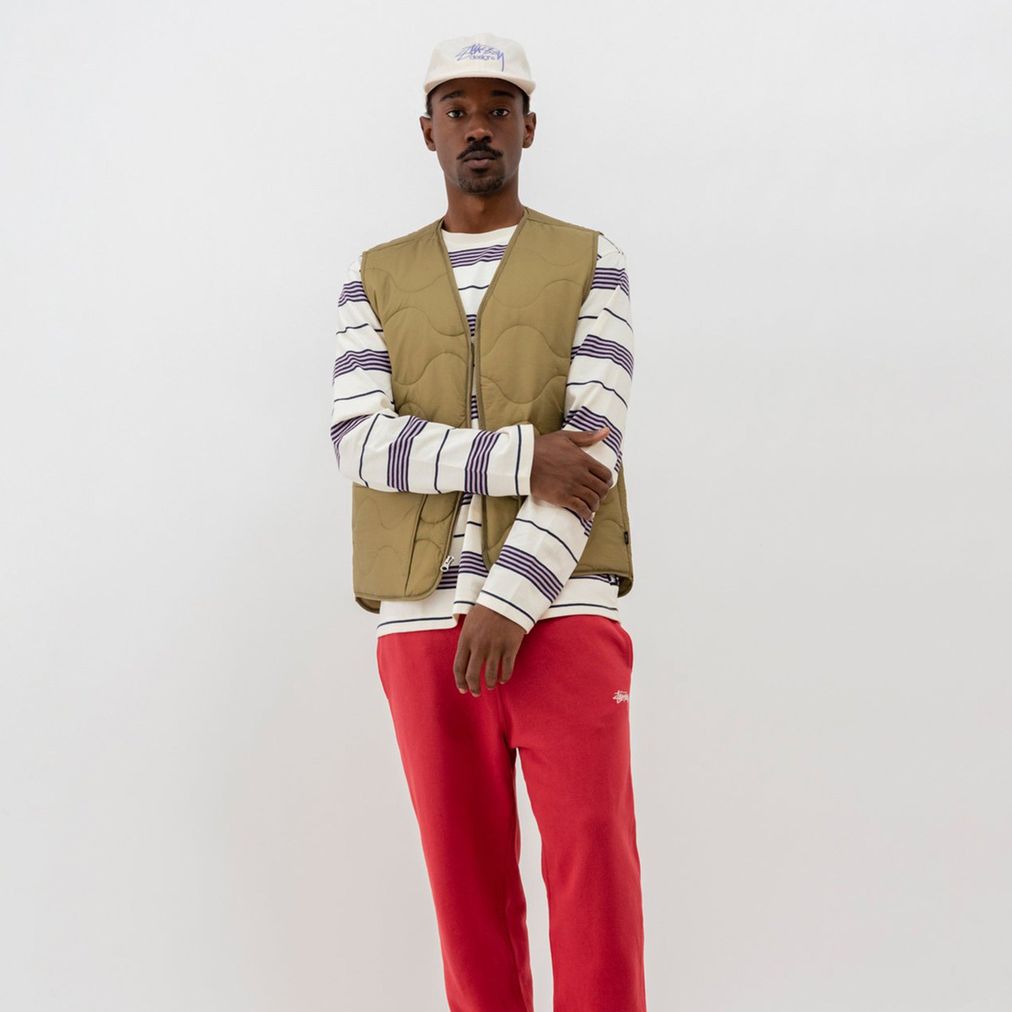 Mens Quilted Liner Vest Stussy – Гарантія оригінальності – детальний вид