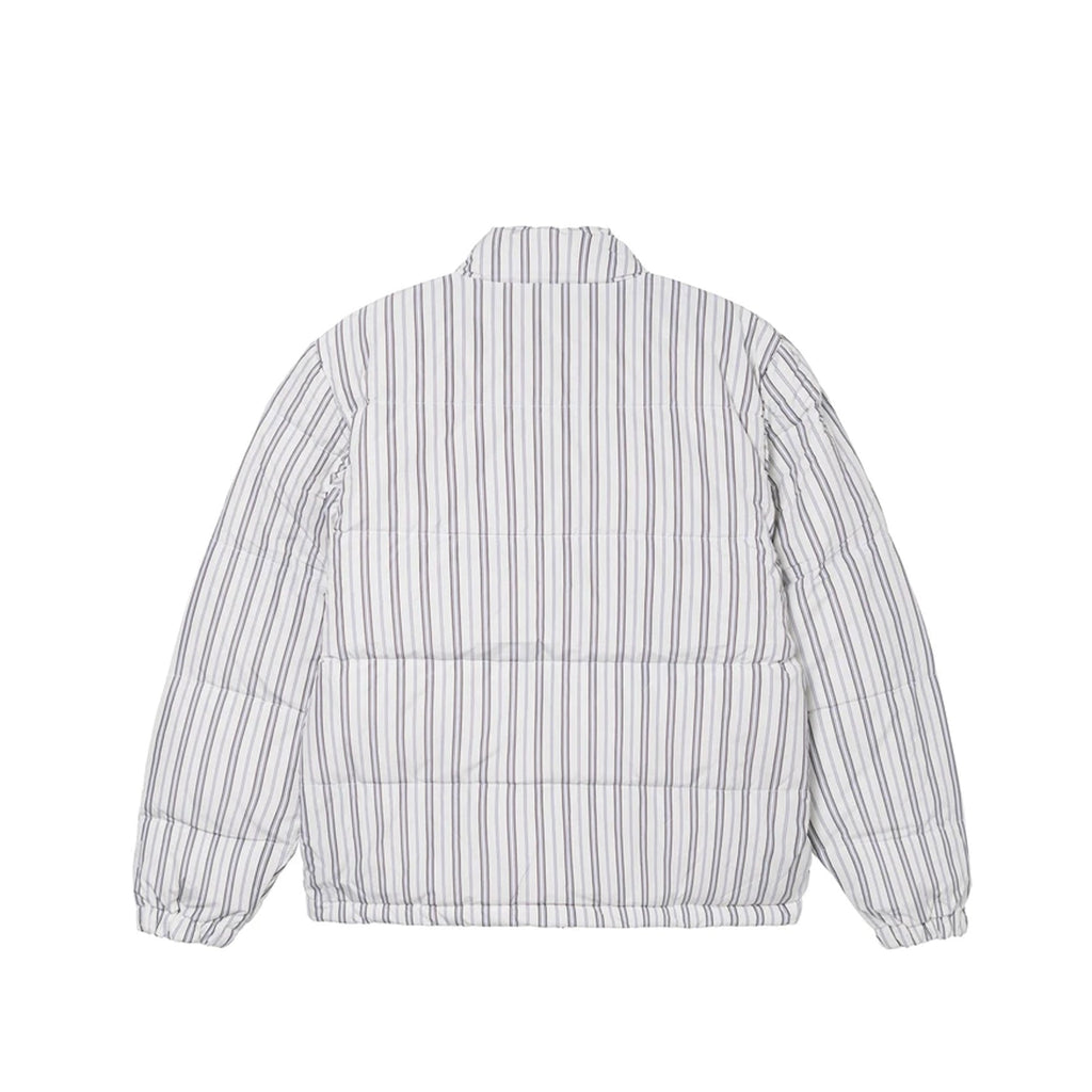 Mens Stripe Down Puffer Jacket Bone Stussy – Гарантія оригінальності – вид ззаду