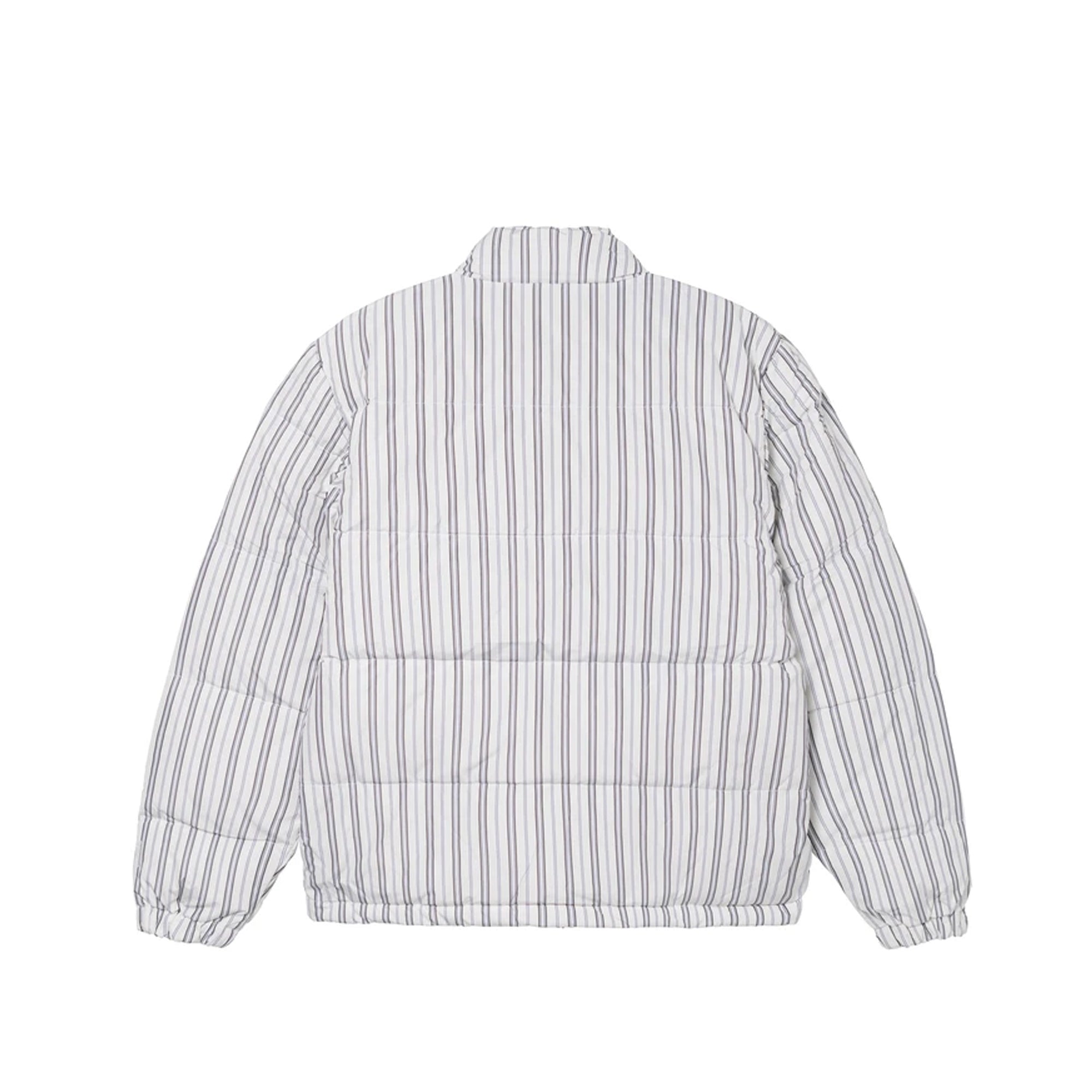 Mens Stripe Down Puffer Jacket Bone Stussy – Гарантія оригінальності – вид ззаду