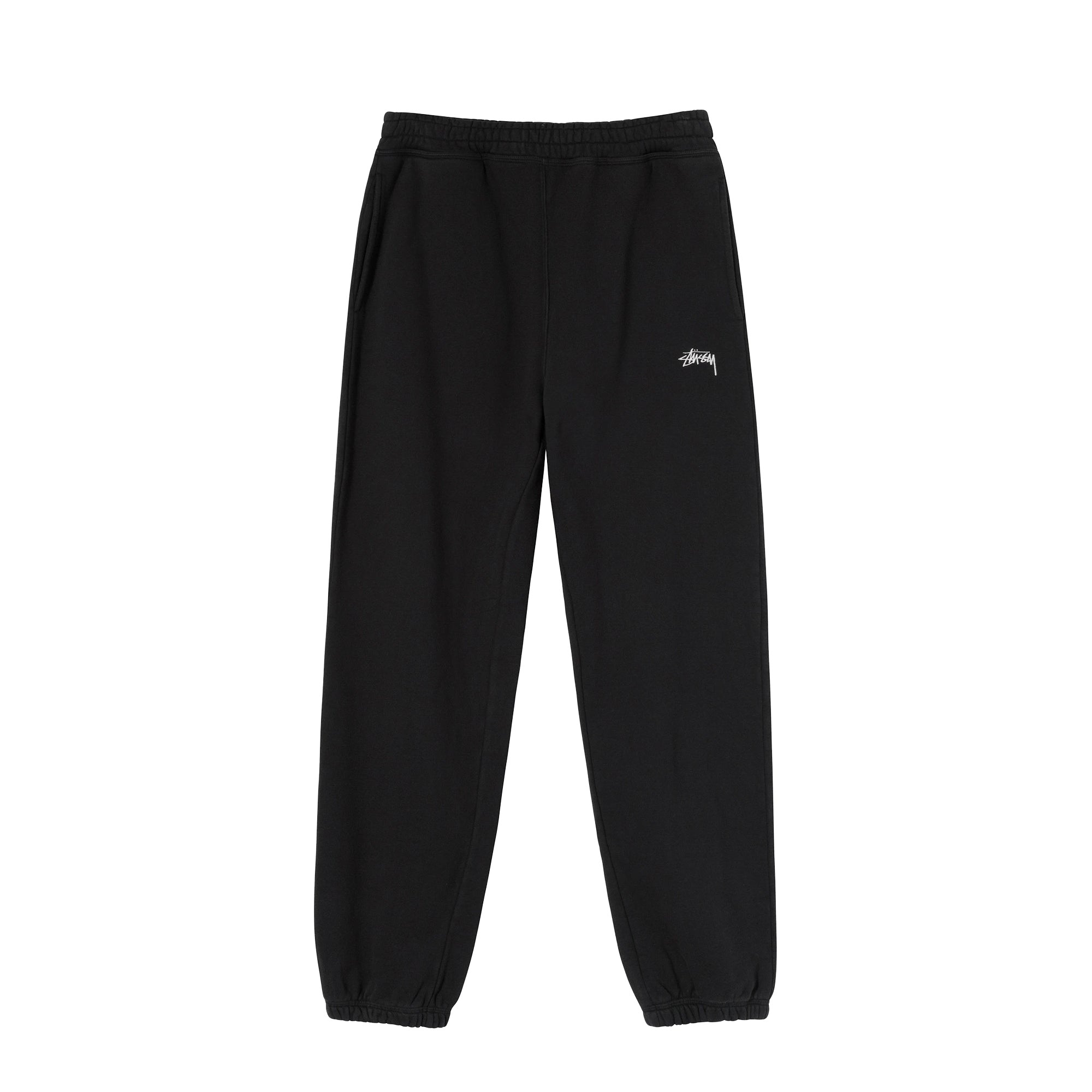Оригінальна Mens Stock Logo Pants Black Stussy – боковий вид