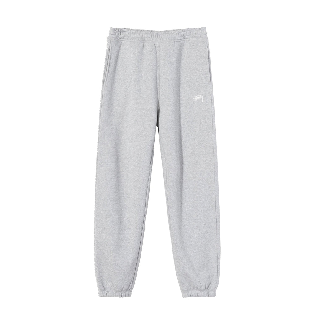 Mens Stock Logo Pants Grey Heather Stussy оригінал – Купити в Україні – боковий вид