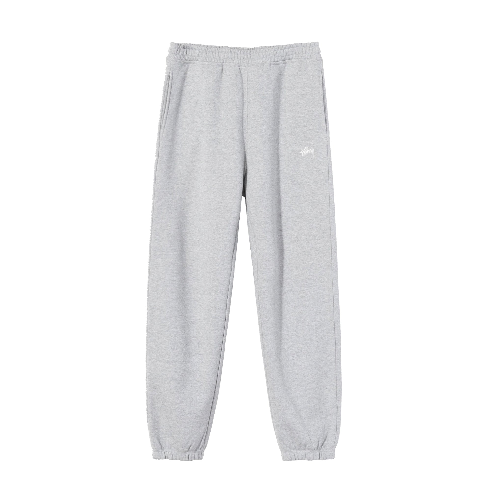 Mens Stock Logo Pants Grey Heather Stussy оригінал – Купити в Україні – боковий вид