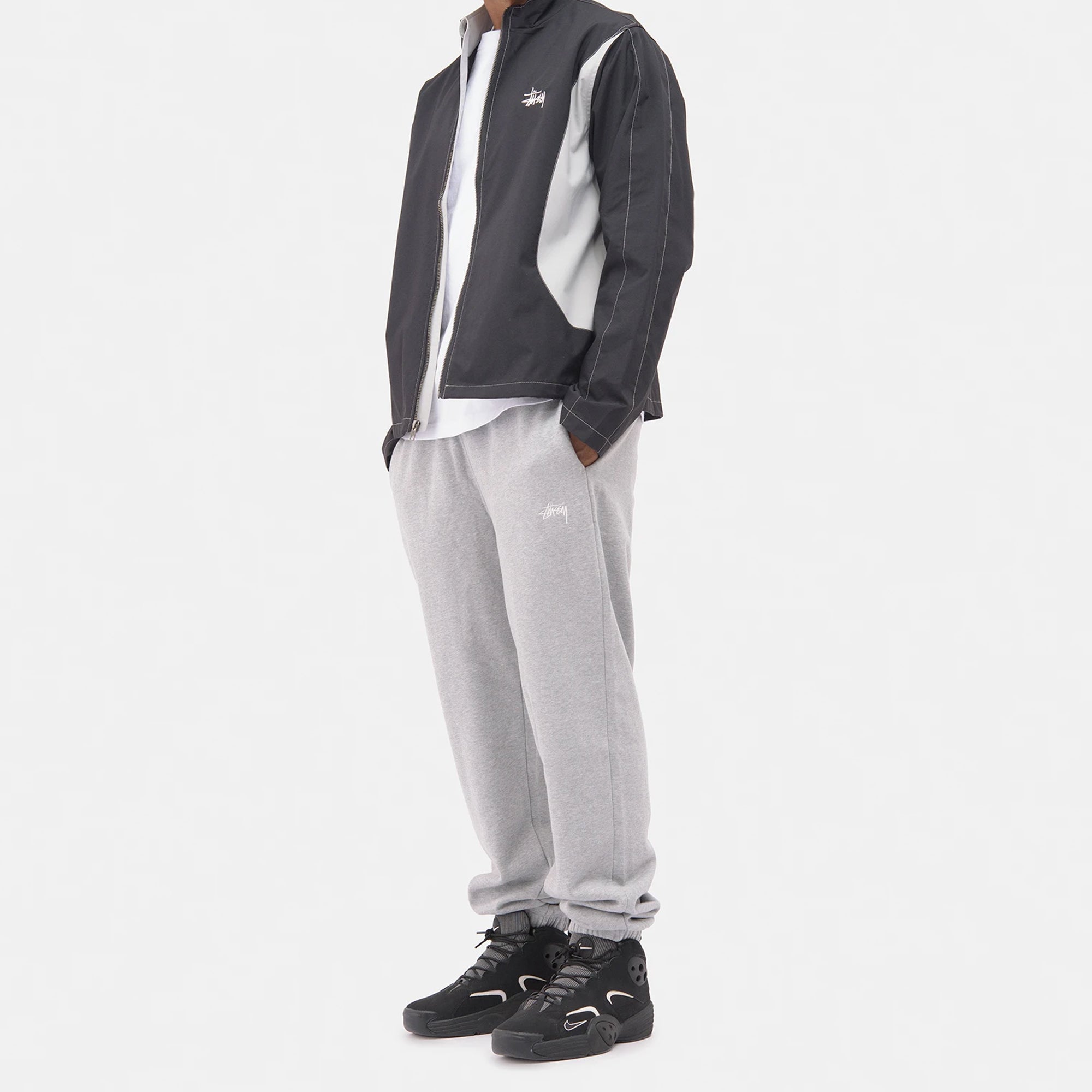 Mens Stock Logo Pants Grey Heather Stussy оригінал – Купити в Україні – детальний вид